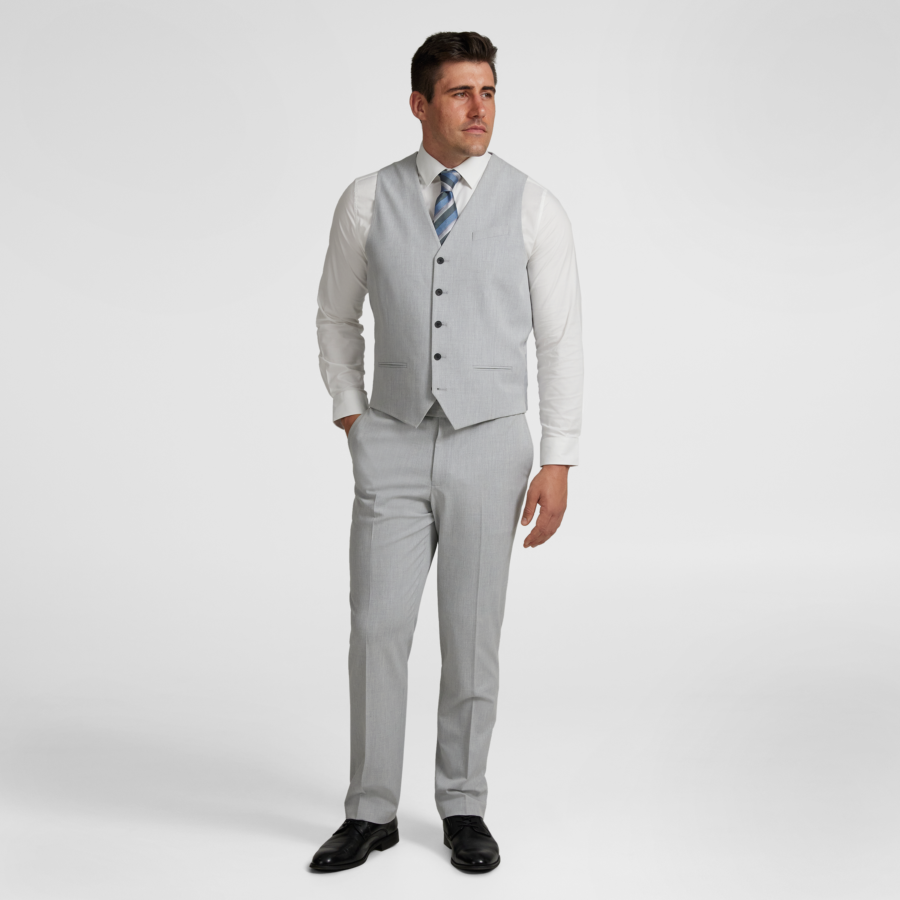 Silver Tanner Stretch Waistcoat