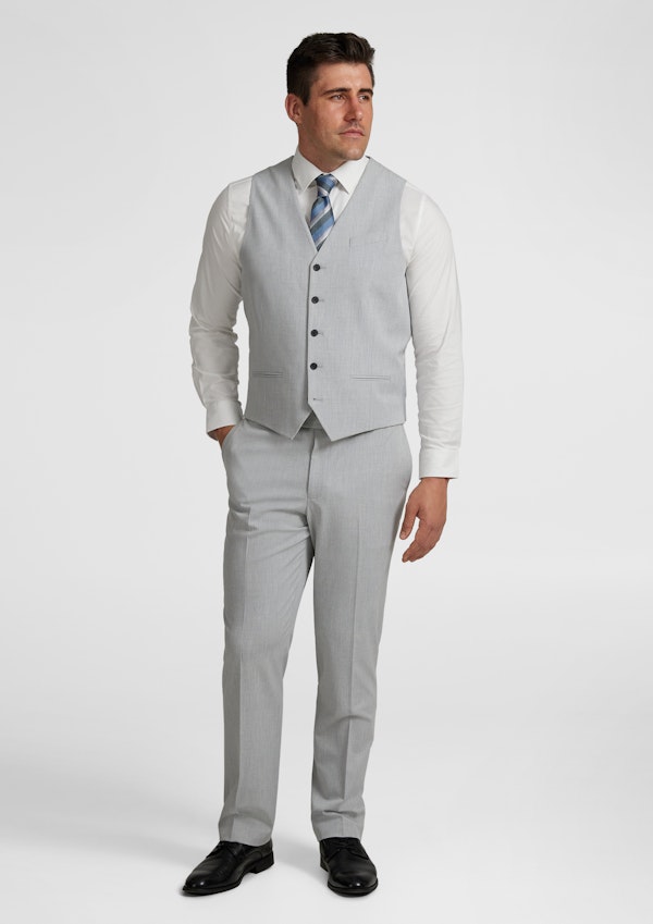 Silver Tanner Stretch Waistcoat