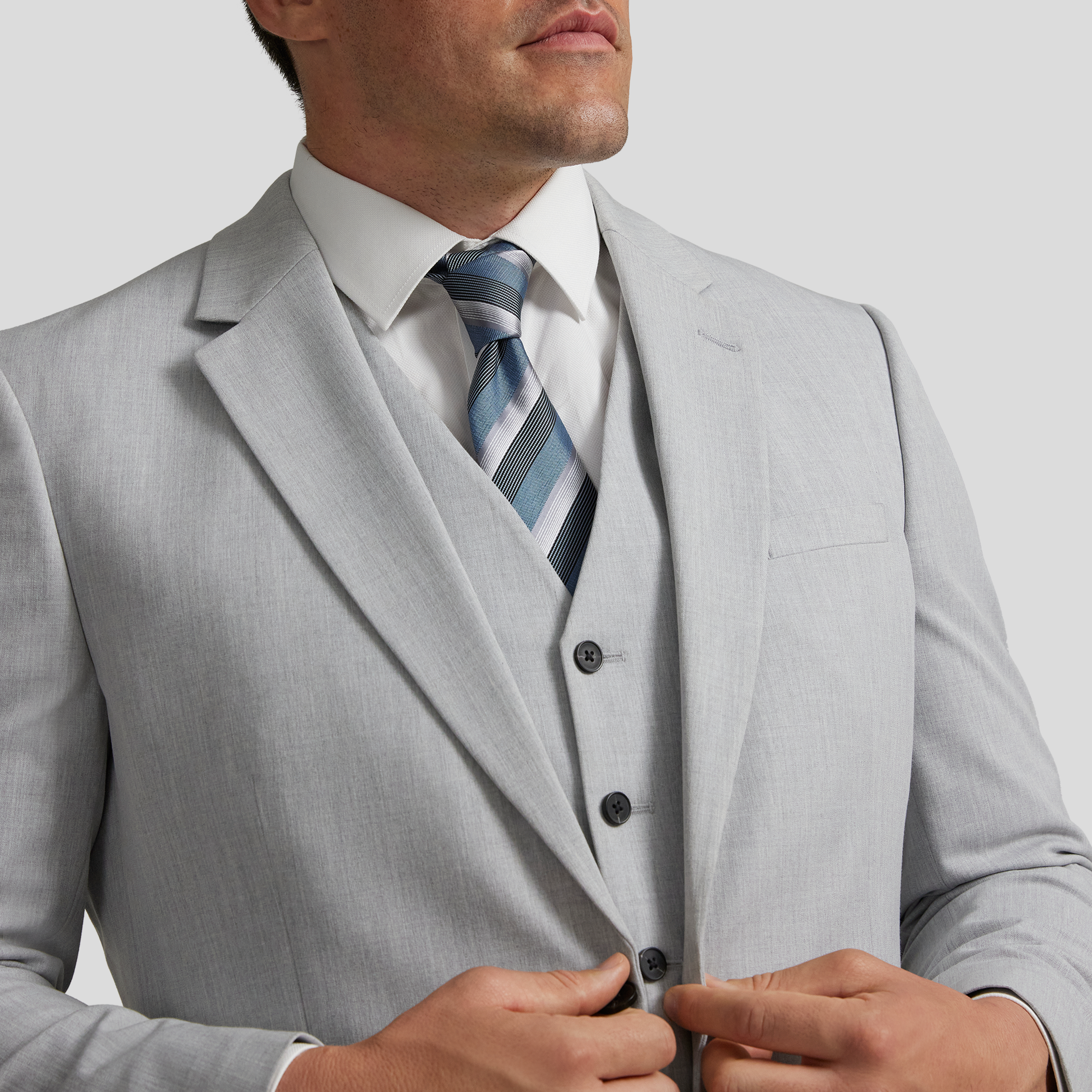 Silver Tanner Stretch Waistcoat