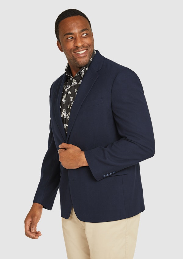 Navy Rafferty Textured Blazer
