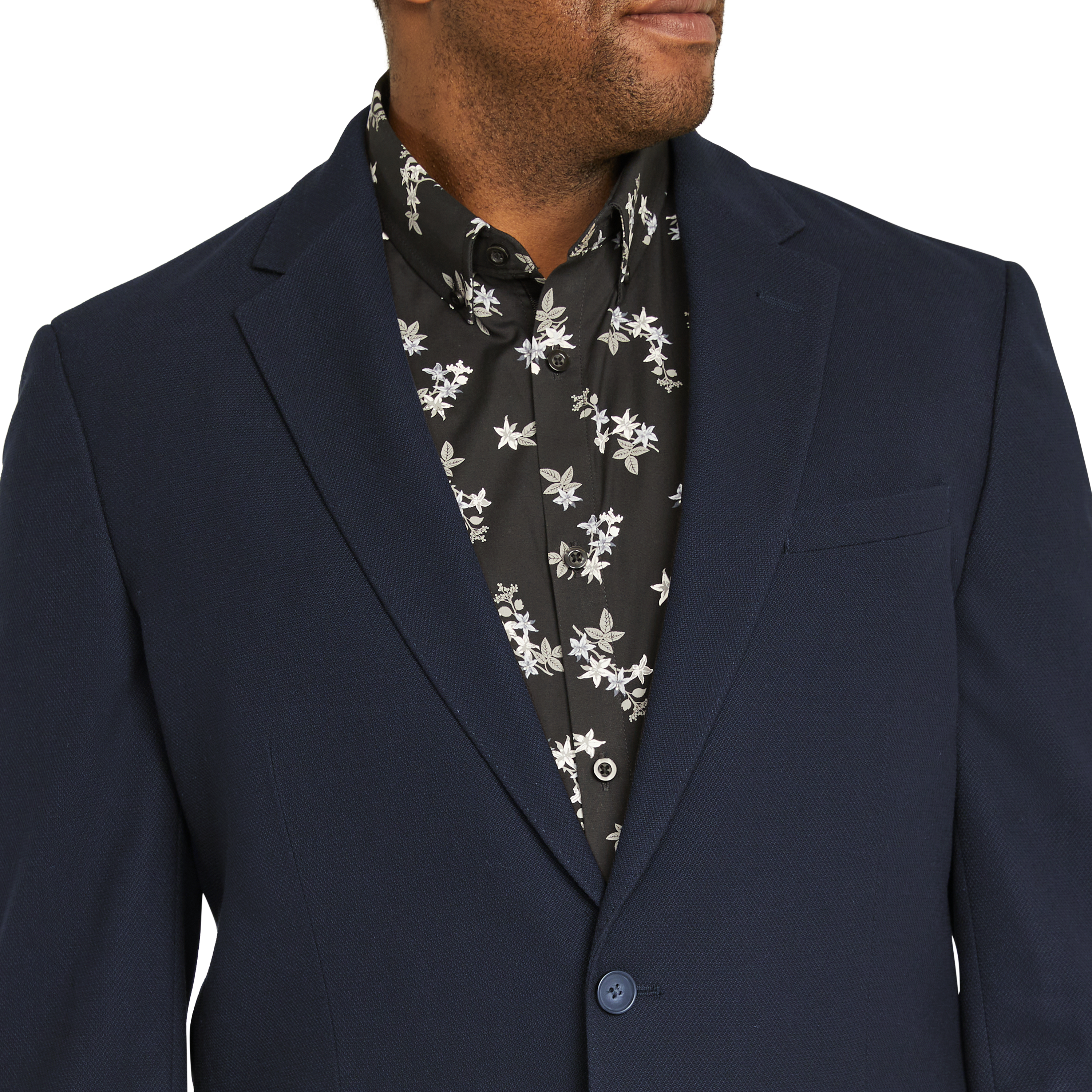 Navy Rafferty Textured Blazer