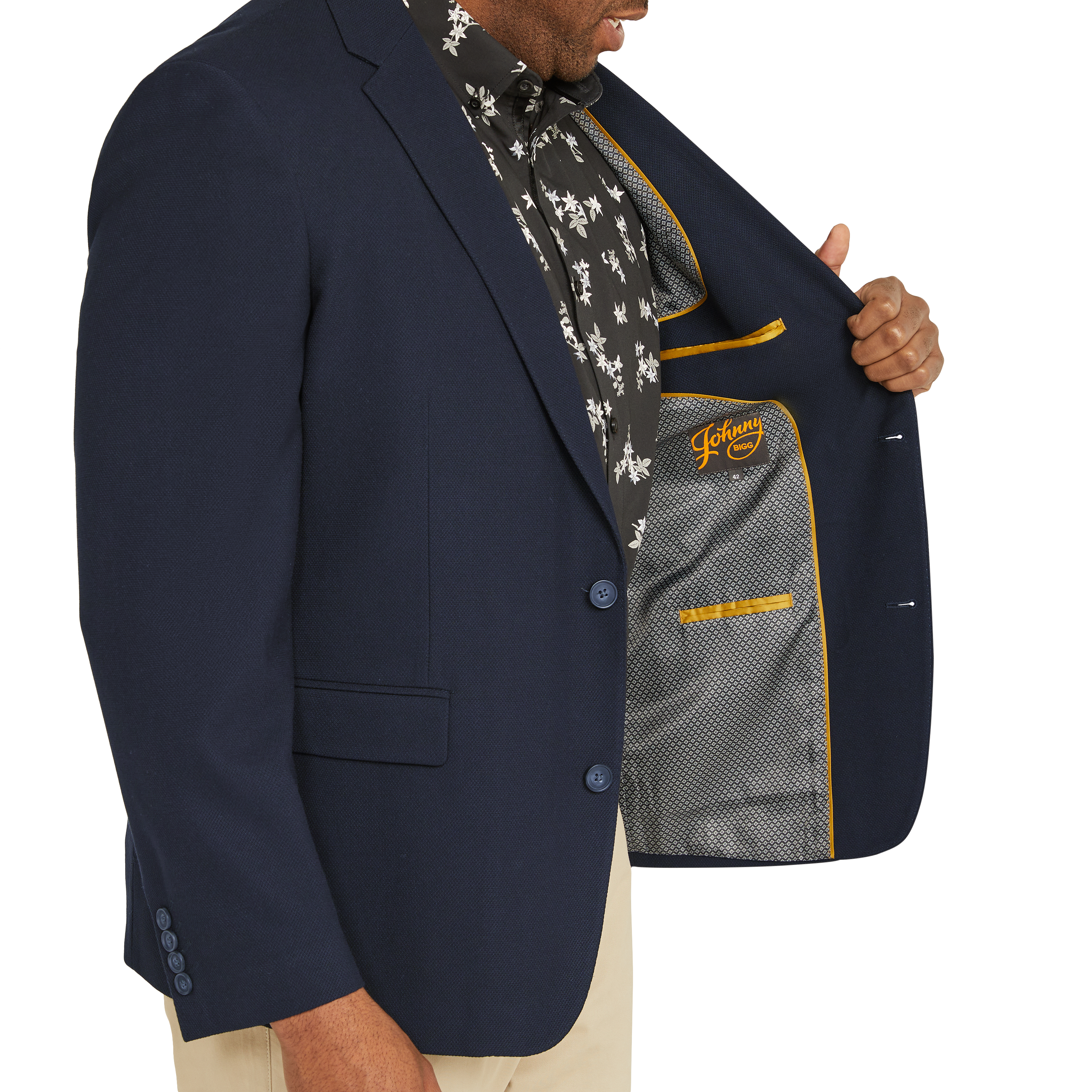 Navy Rafferty Textured Blazer
