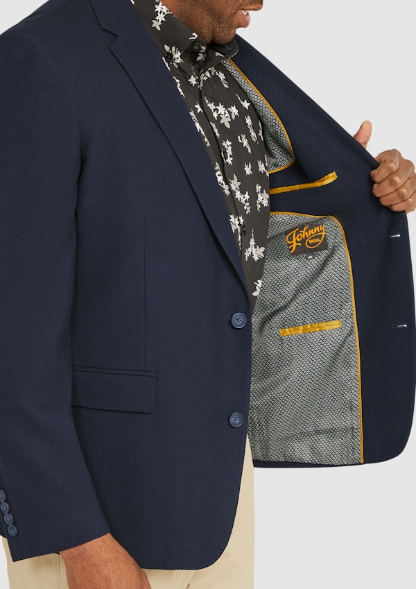 Navy Rafferty Textured Blazer