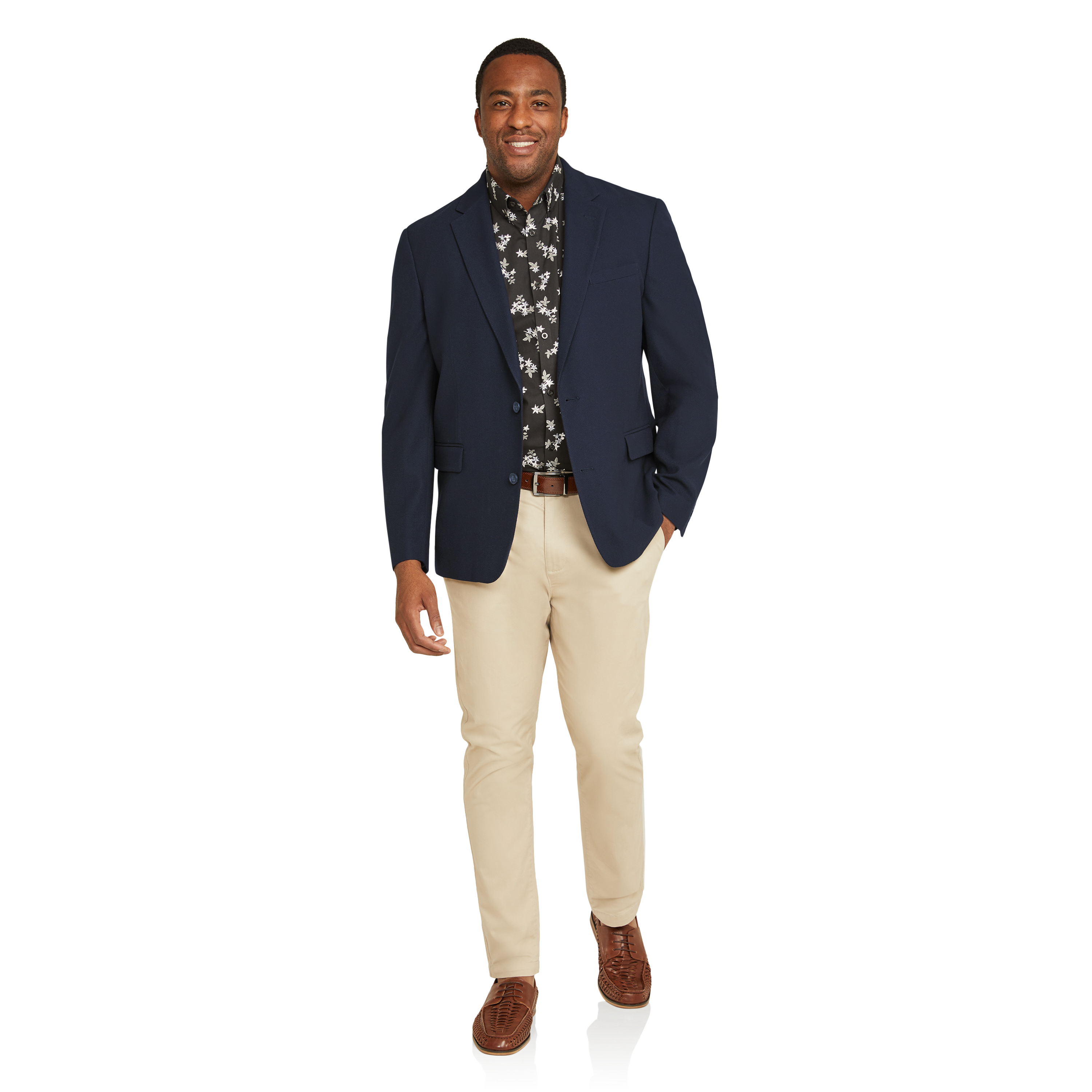 Navy Rafferty Textured Blazer