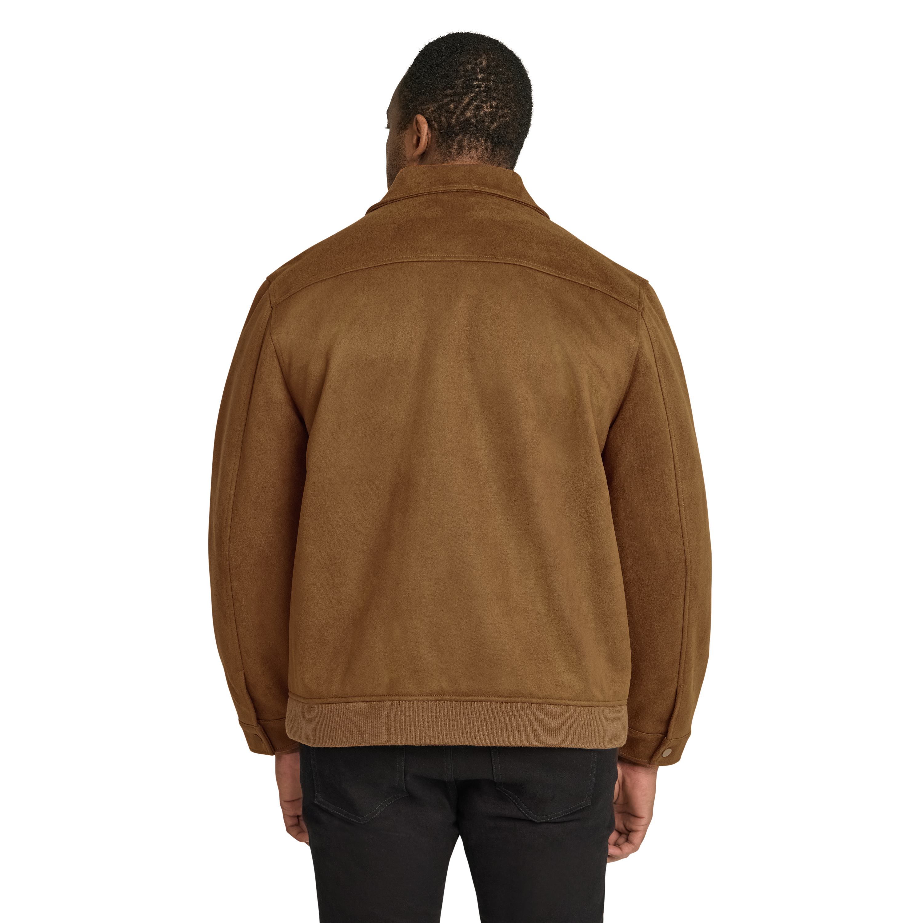 Tan Casey Faux Suede Jacket