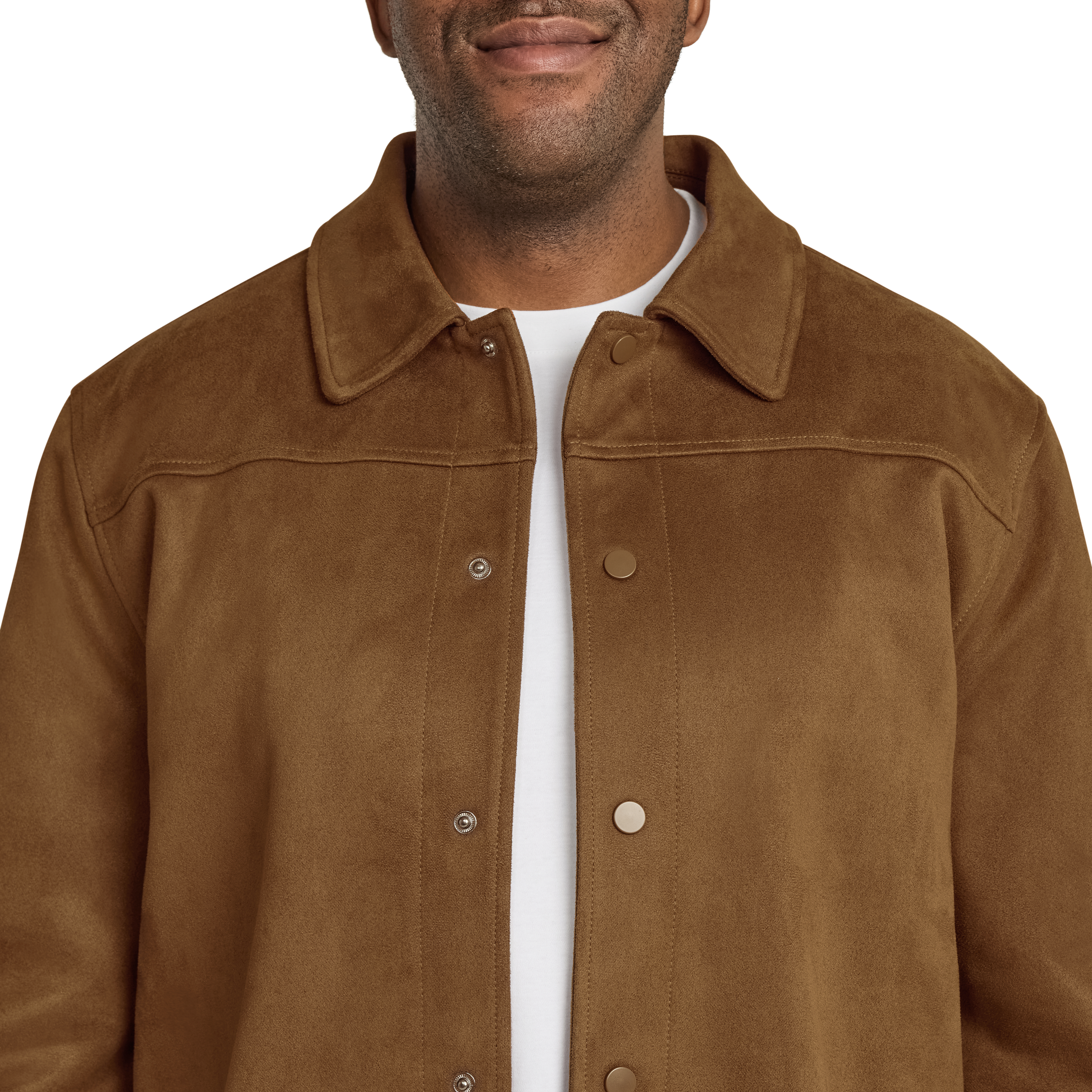 Tan Casey Faux Suede Jacket