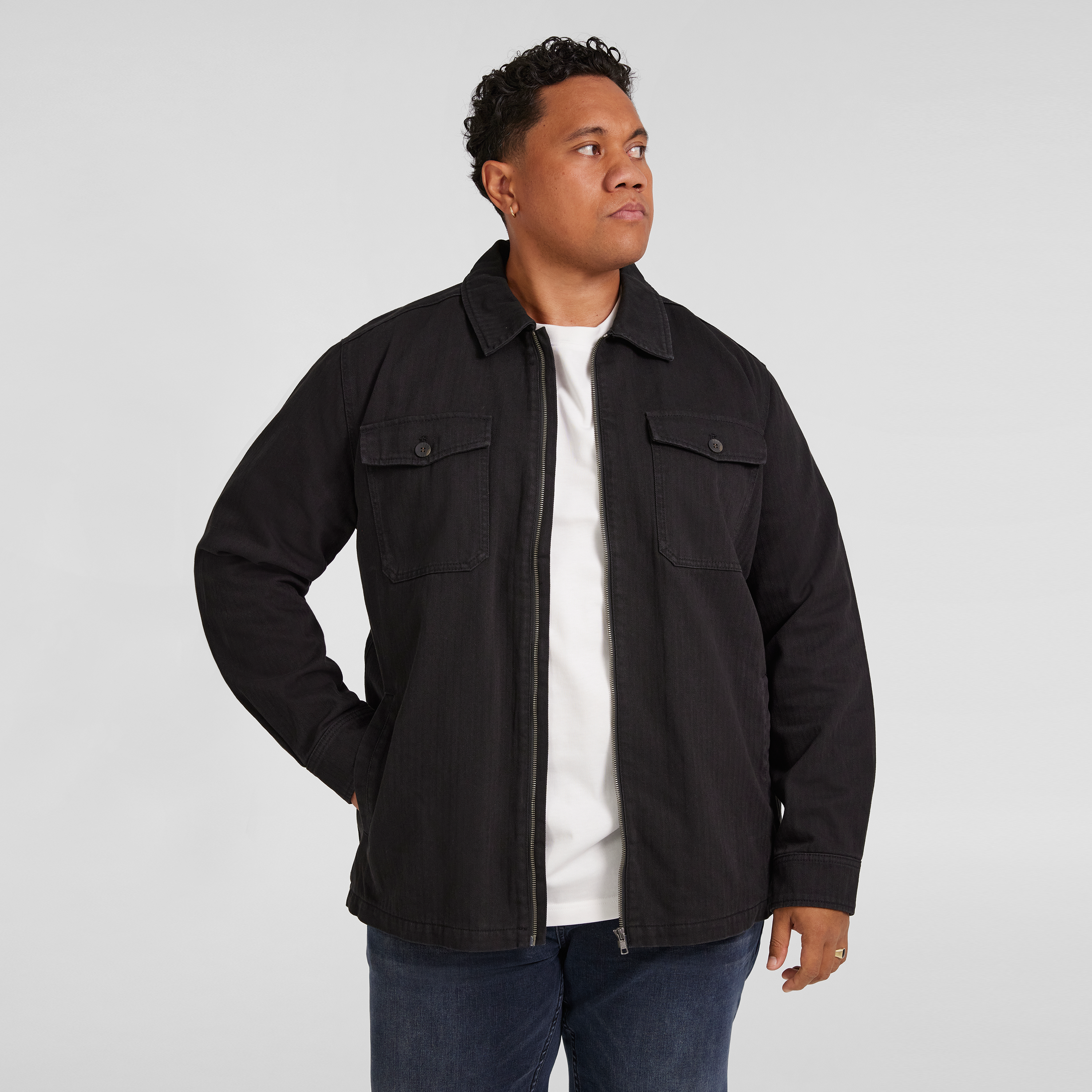 Owen Herringbone Shacket