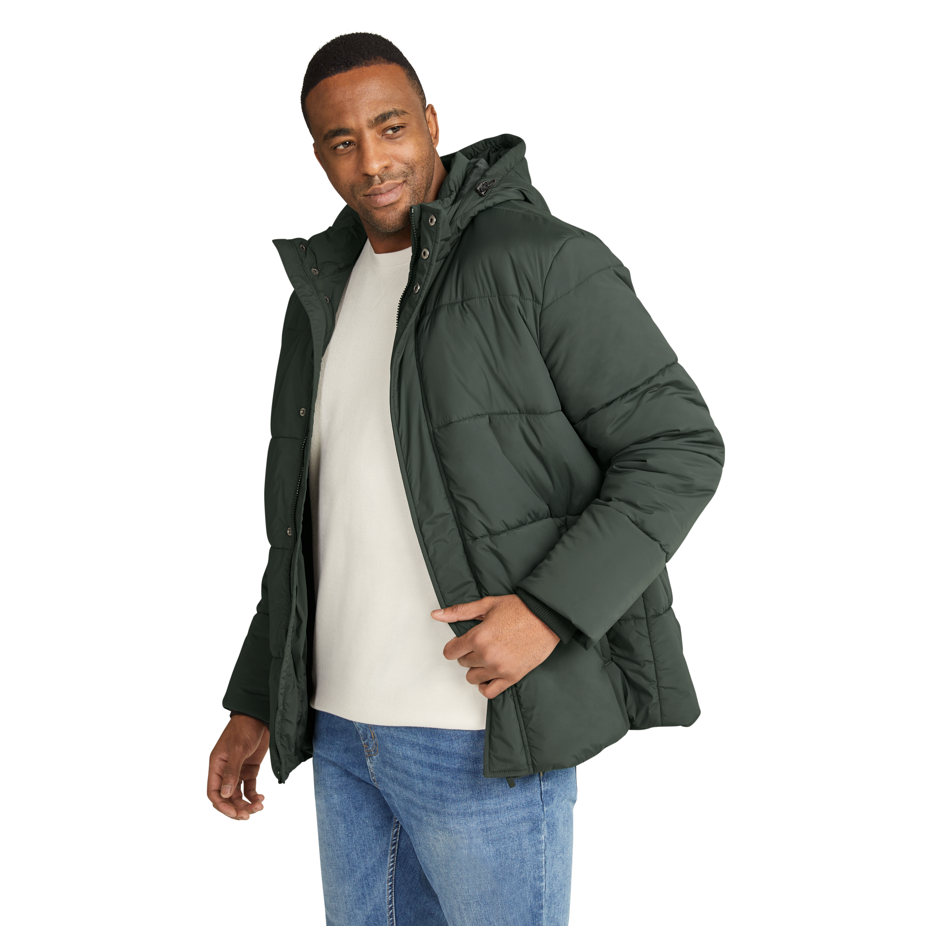 Dark Green Marsden Puffer Jacket