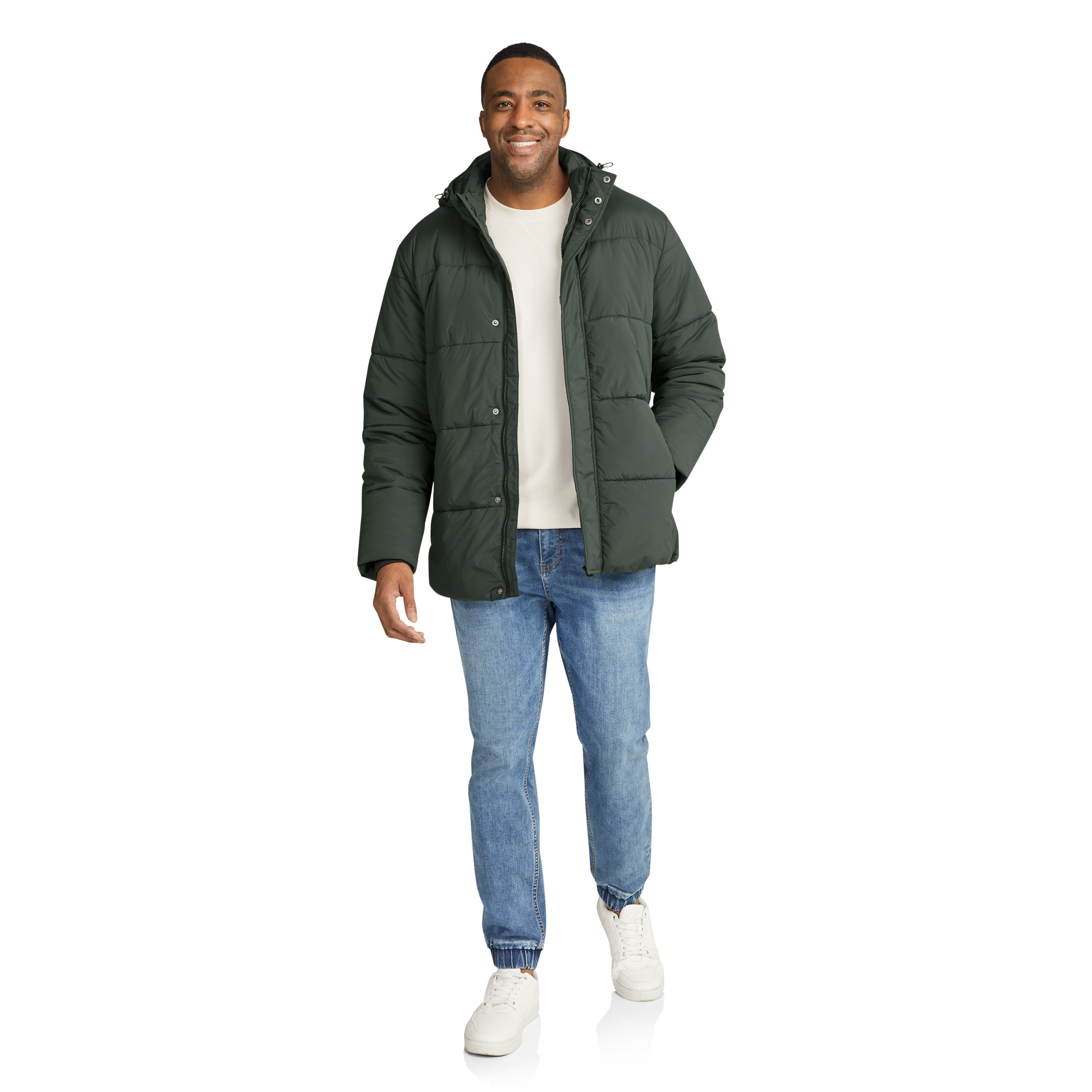 Dark Green Marsden Puffer Jacket