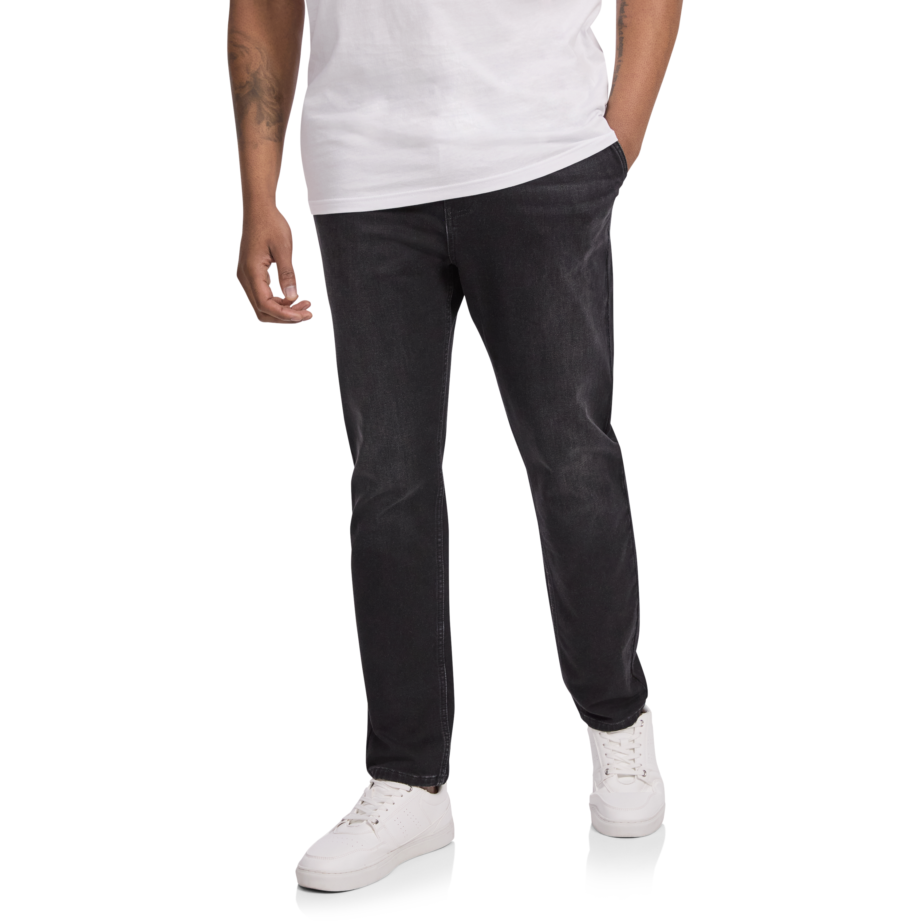 Carl Tapered Knit Denim