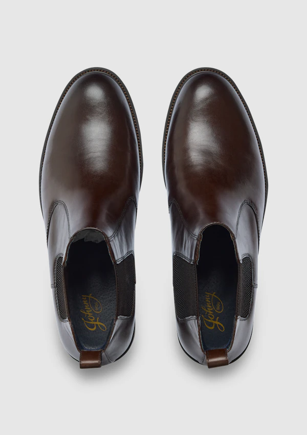 Chocolate Logan Chelsea Boot