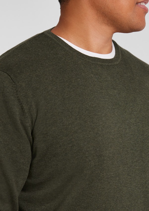 Green Marle Essential Crew Neck Sweater