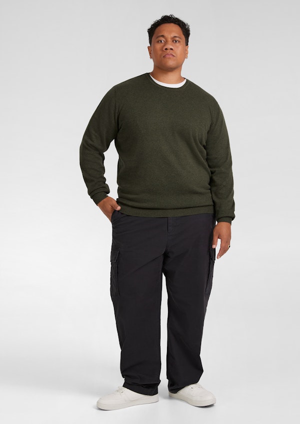 Green Marle Essential Crew Neck Sweater