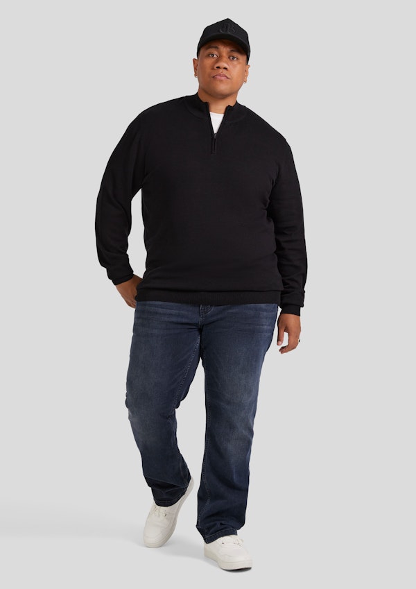 Black Everyday 1/4Zip Sweater