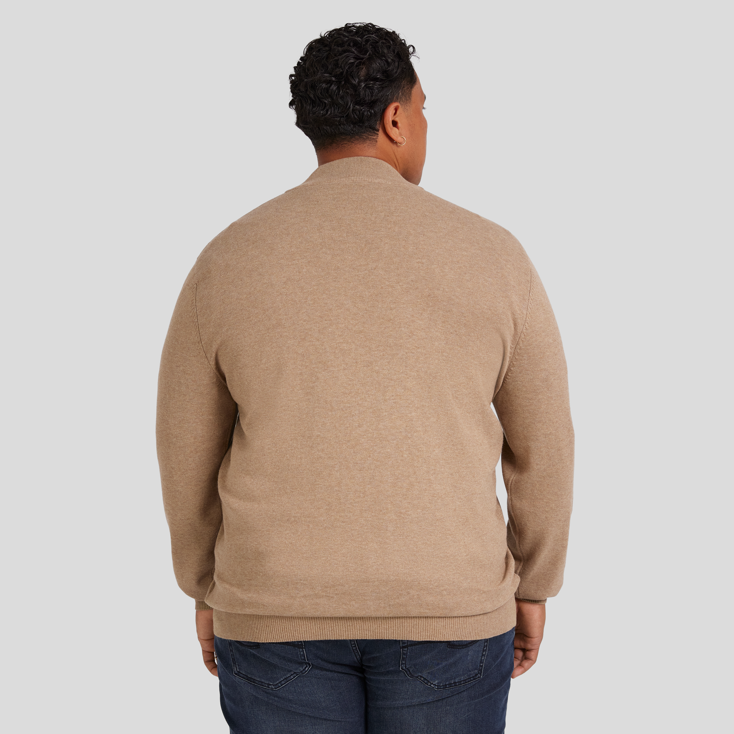 Camel Everyday 1/4Zip Sweater