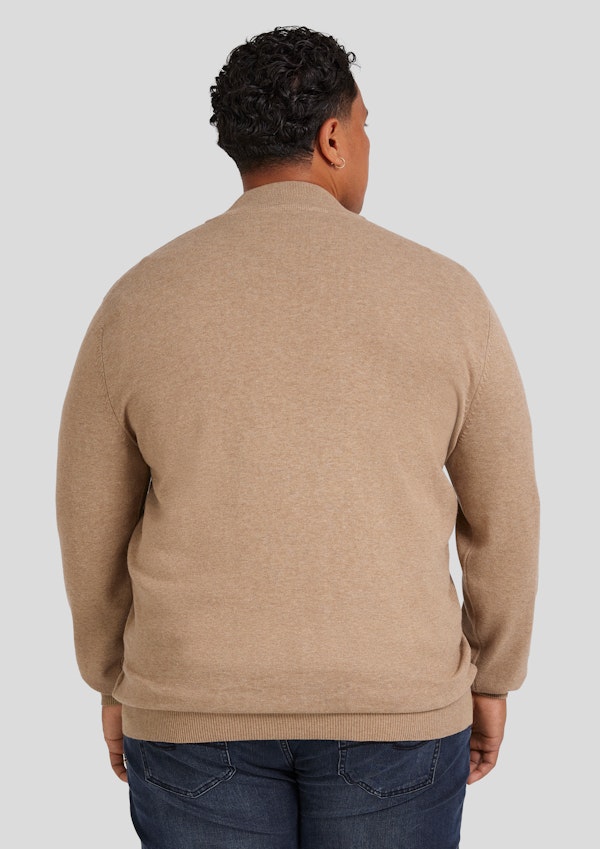 Camel Everyday 1/4Zip Sweater