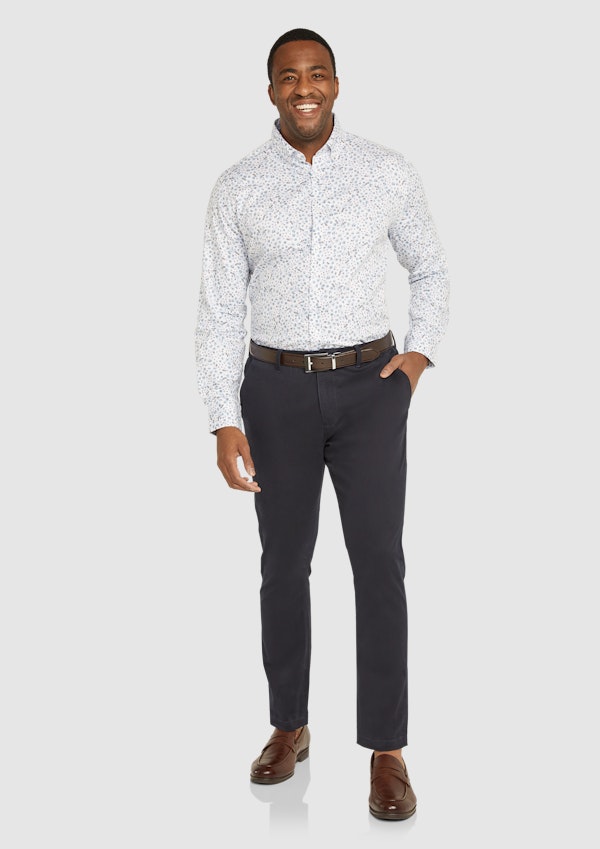 White Mason Floral Shirt
