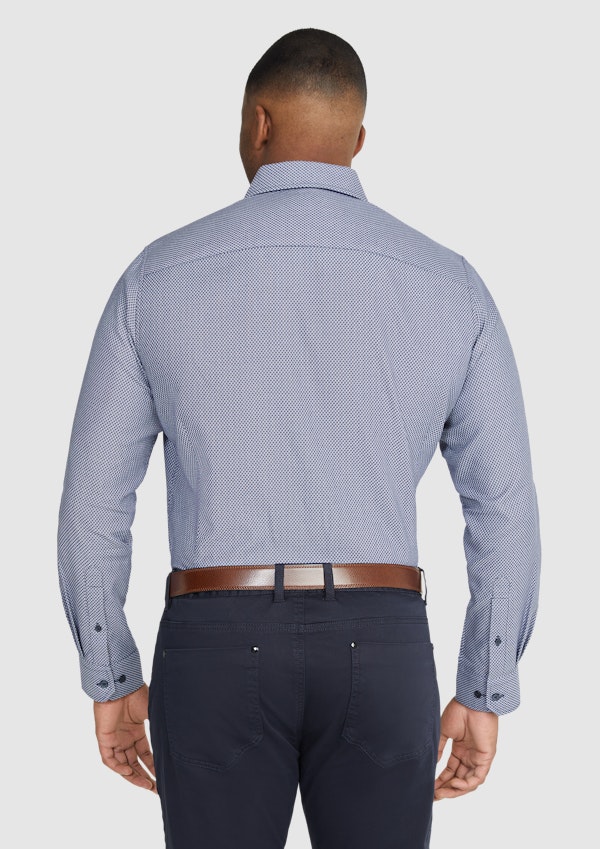 Navy Eastwood Textured Shirt