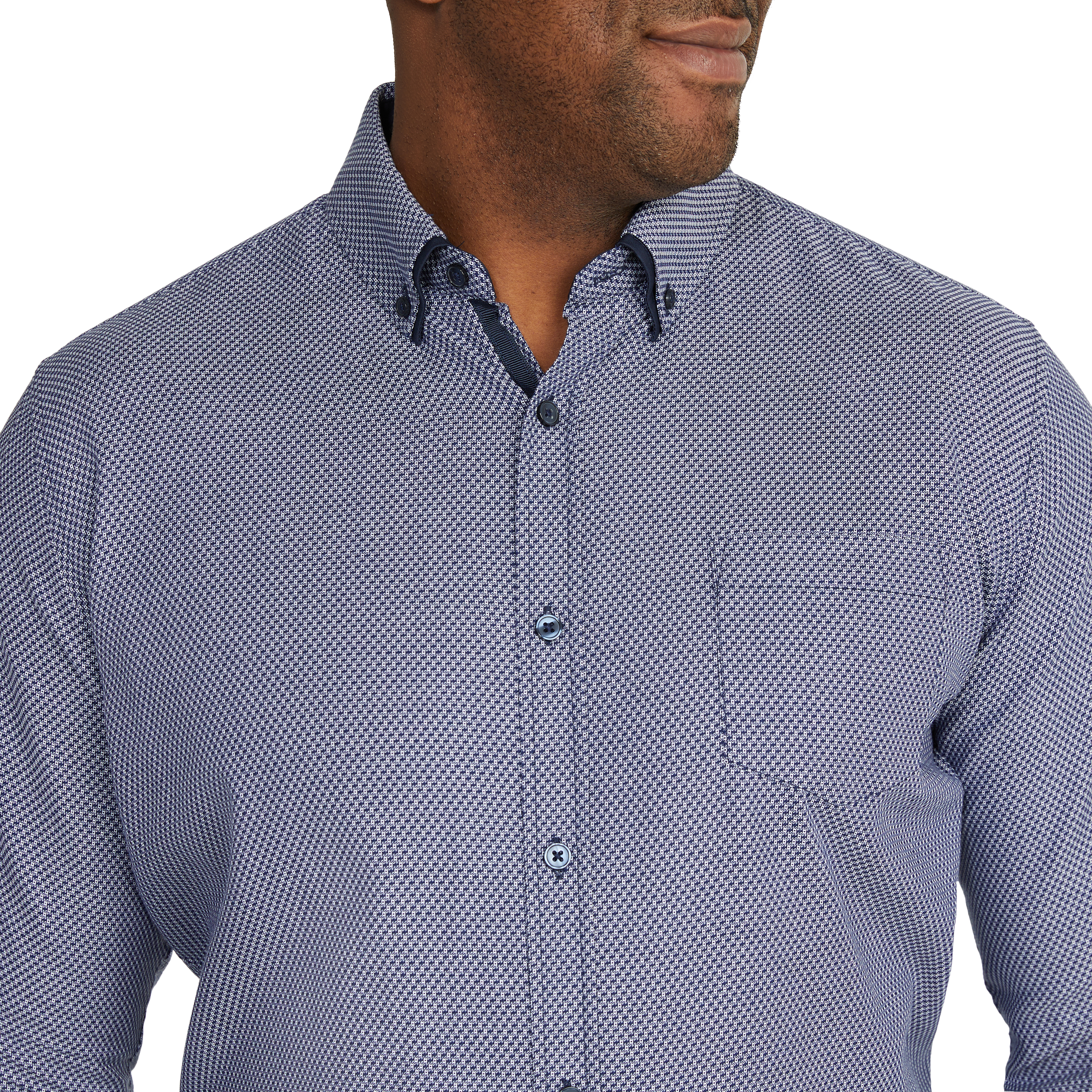 Navy Eastwood Textured Shirt