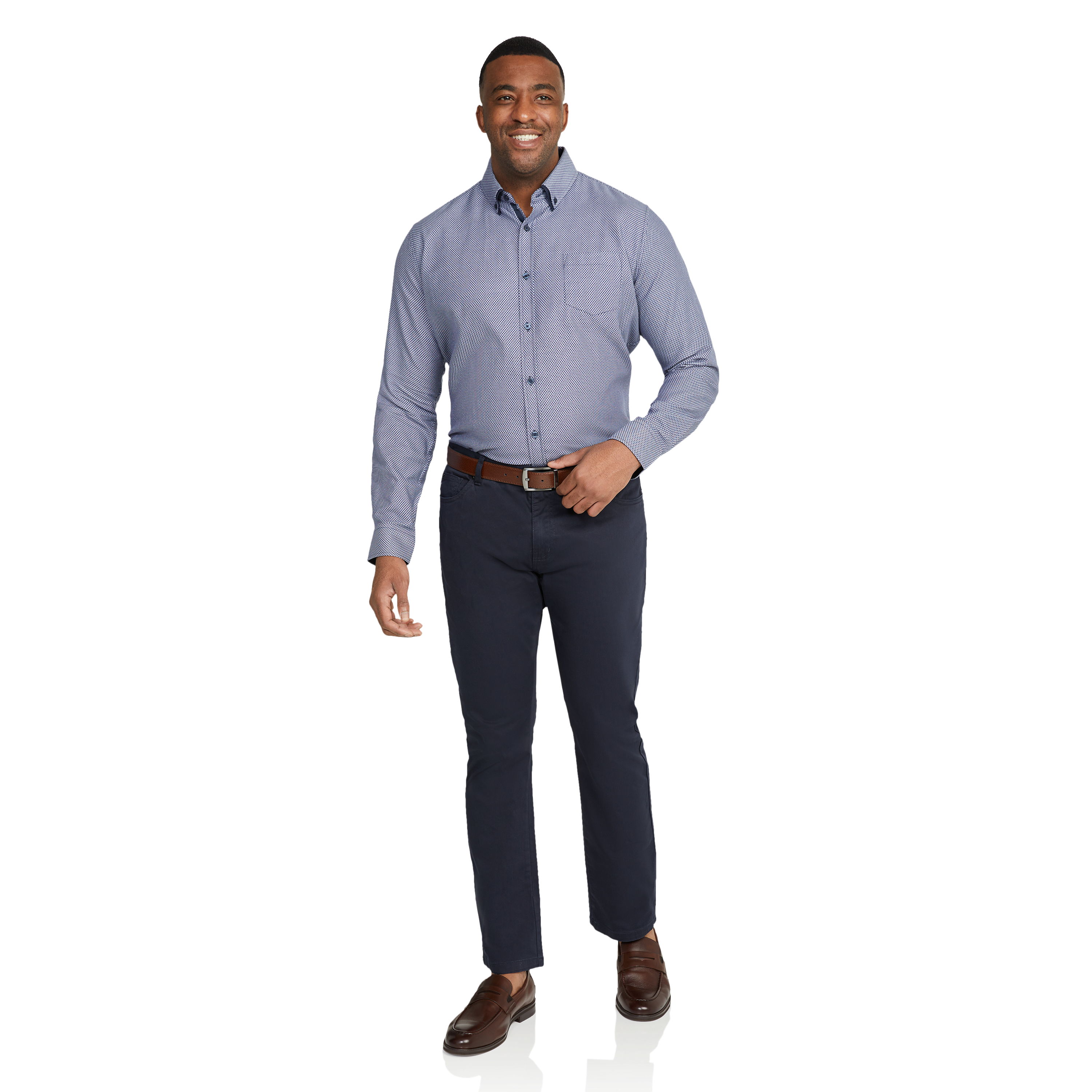 Navy Eastwood Textured Shirt