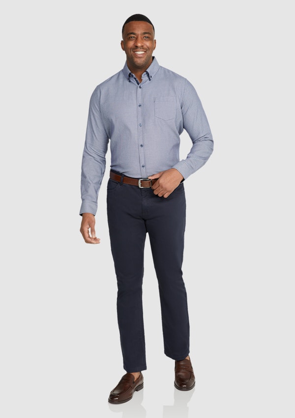 Navy Eastwood Textured Shirt