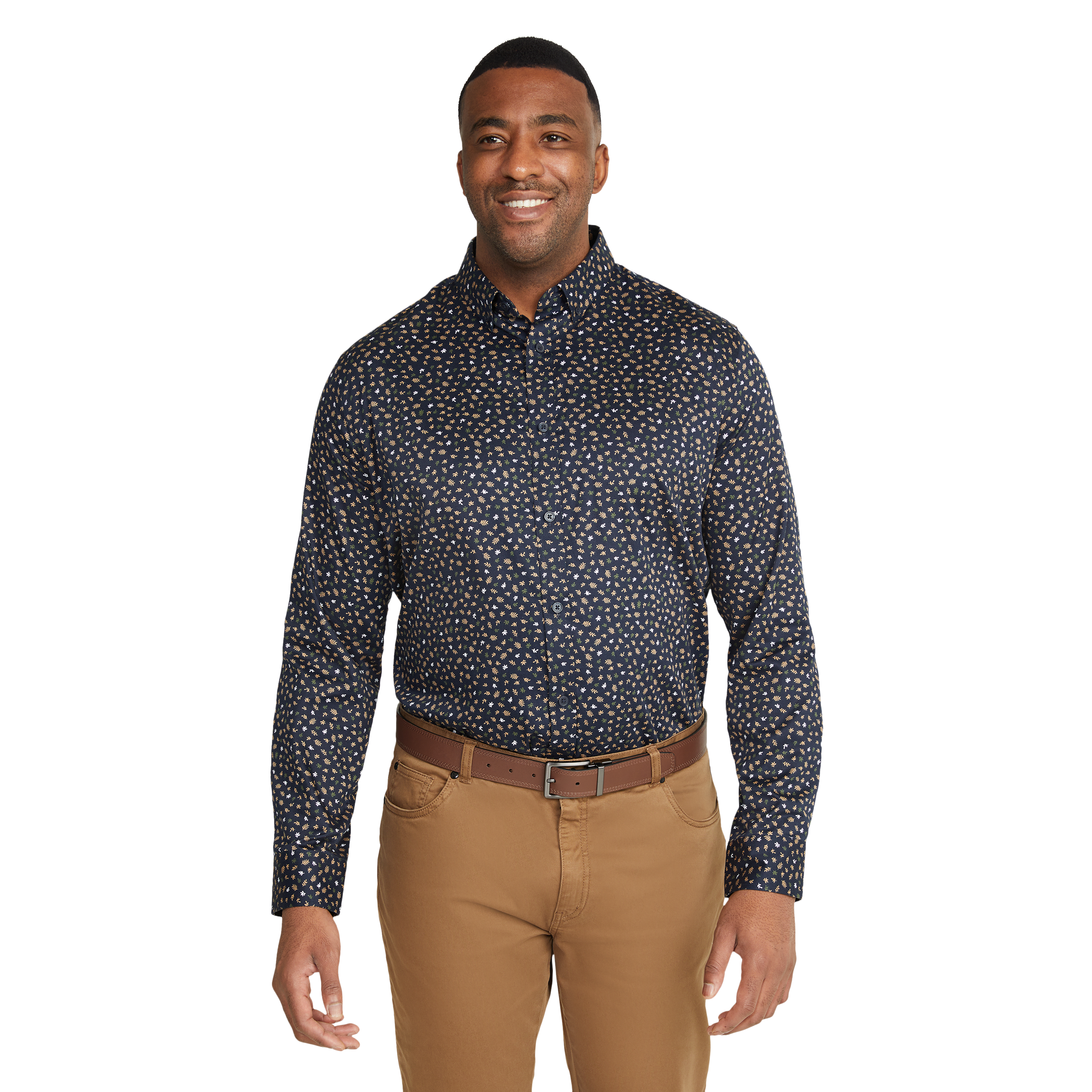 Navy Lennon Floral Shirt