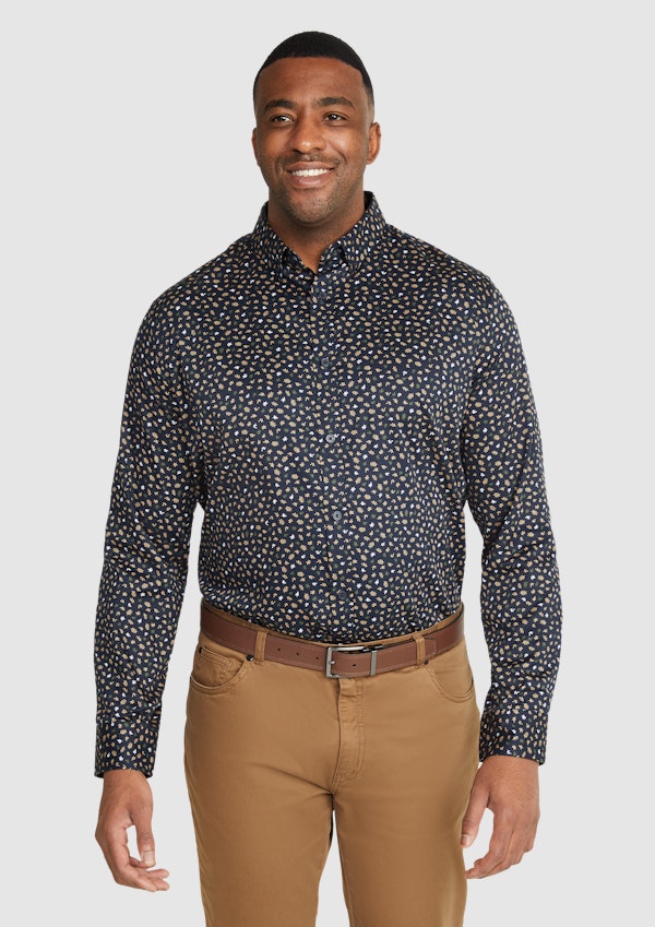 Navy Lennon Floral Shirt