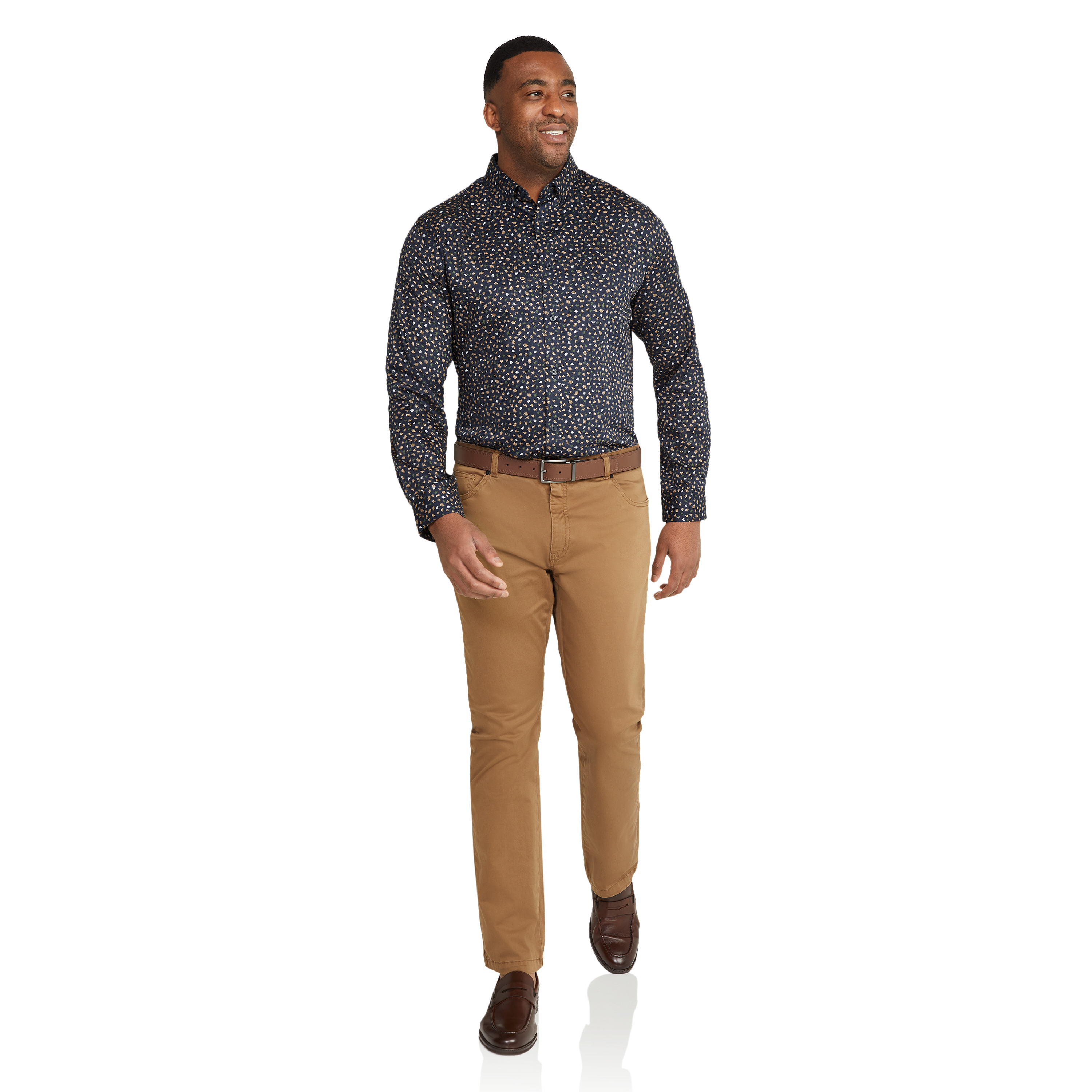 Navy Lennon Floral Shirt