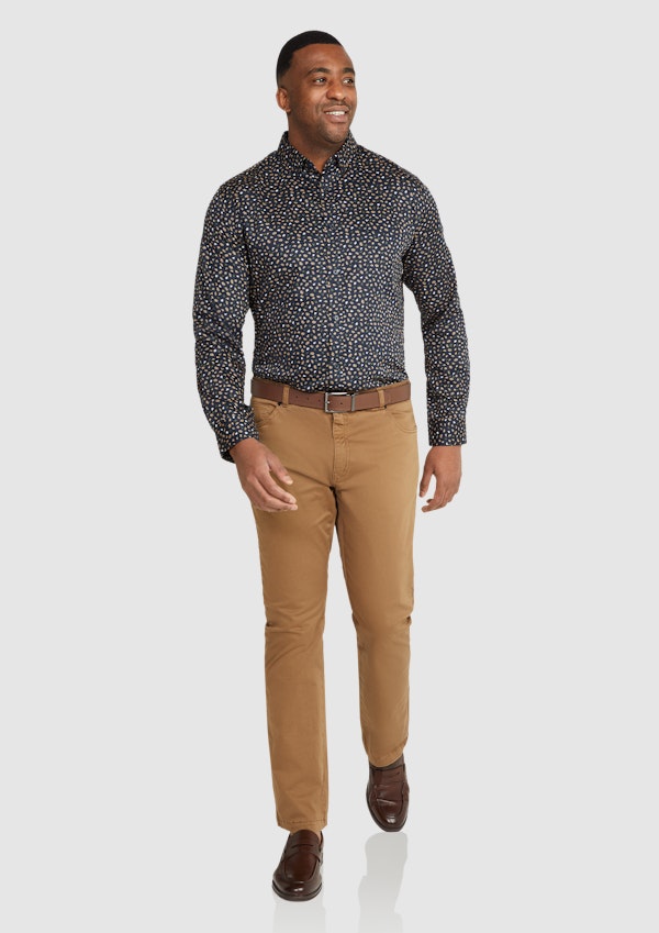 Navy Lennon Floral Shirt