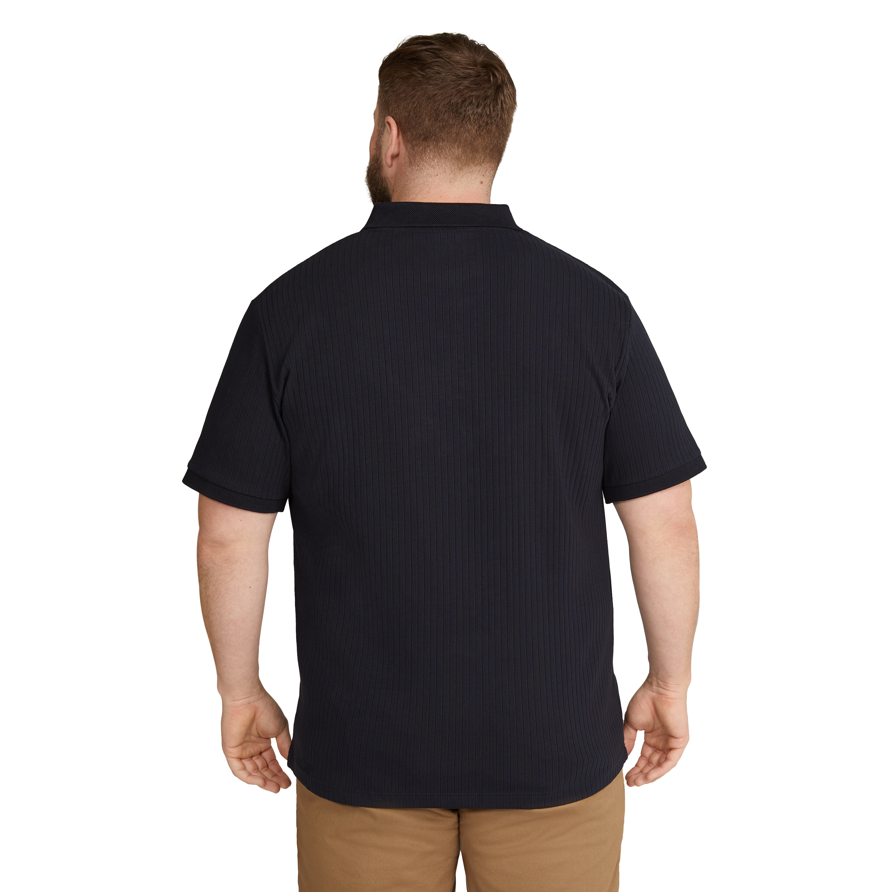 Navy Perry Rib Polo