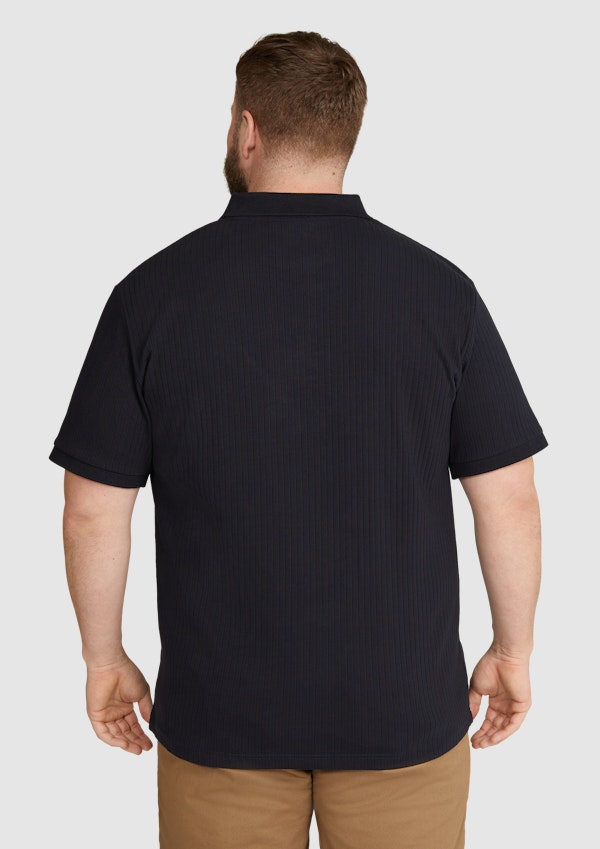 Navy Perry Rib Polo