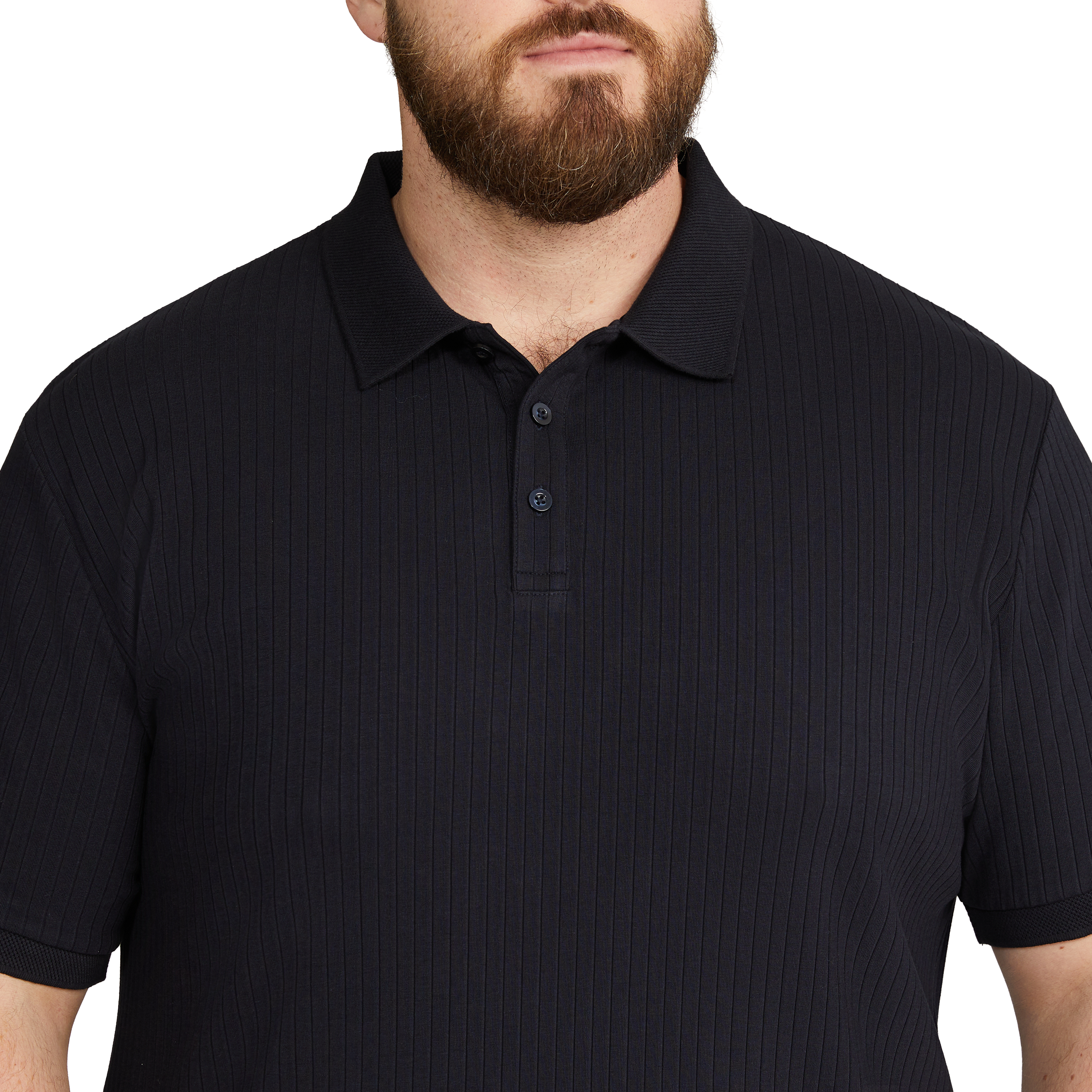 Navy Perry Rib Polo