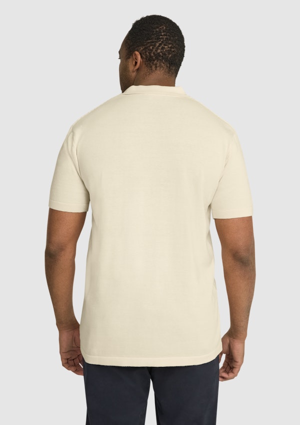 Ecru Myles Knitted Polo
