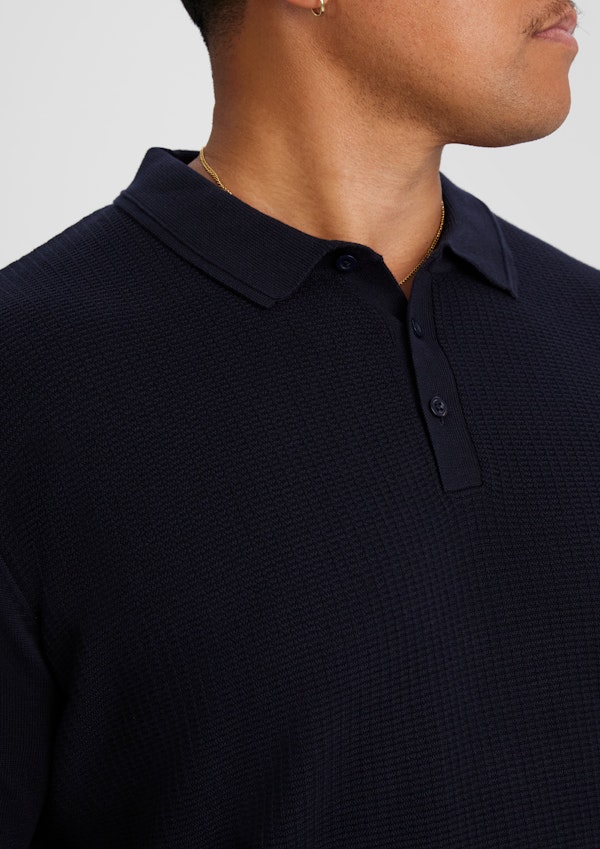 Ink Myles Knitted Polo