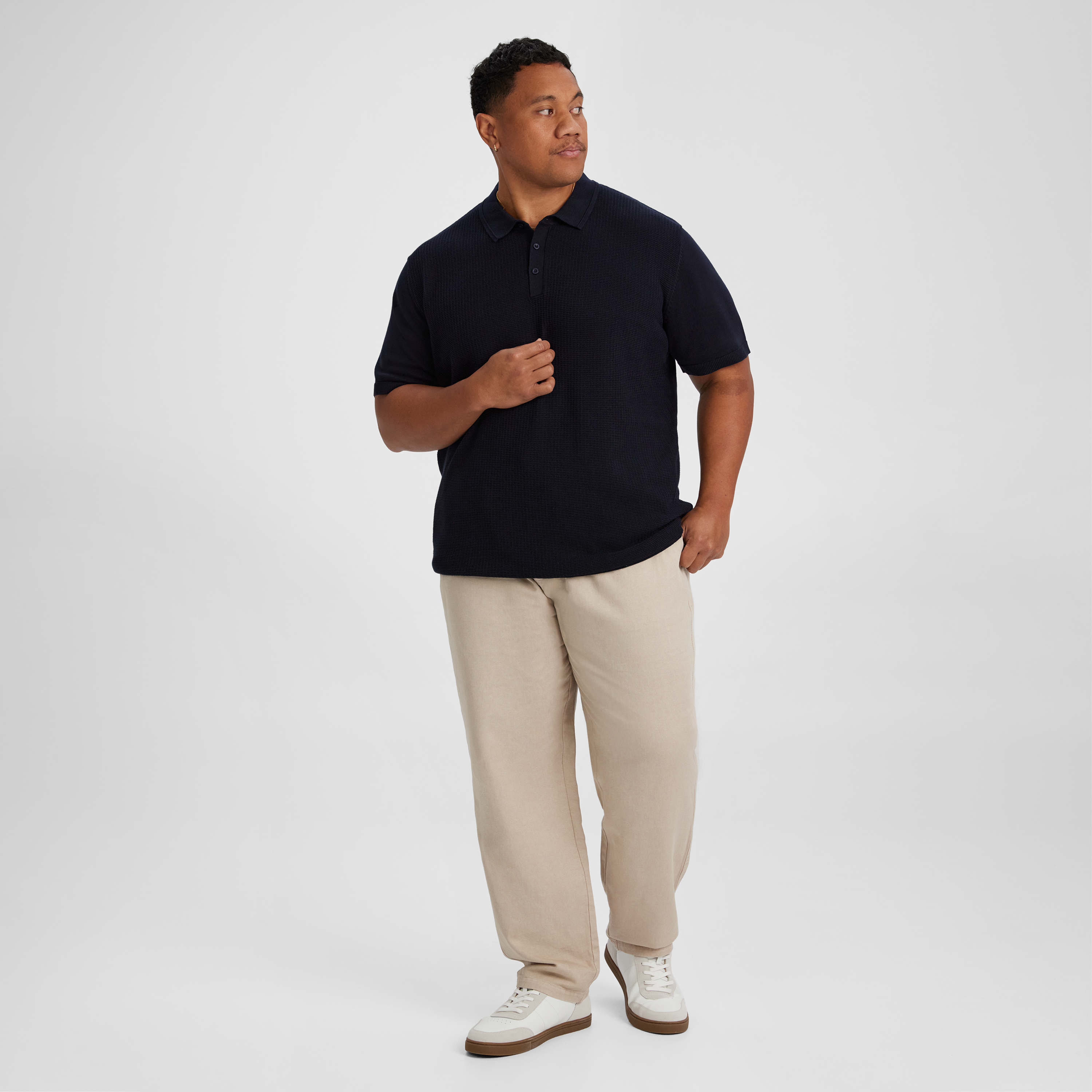 Ink Myles Knitted Polo