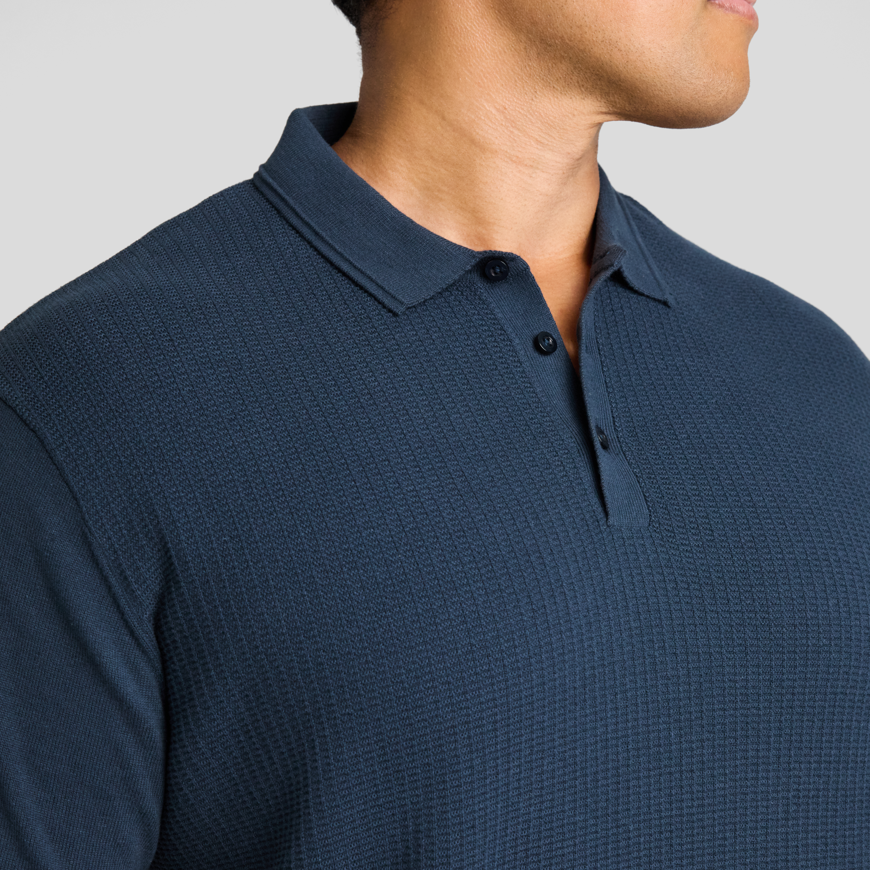 Petrol Myles Knitted Polo