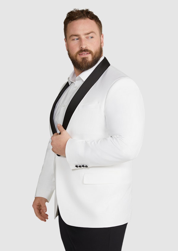 Ivory Pierce Tuxedo Suit Jacket