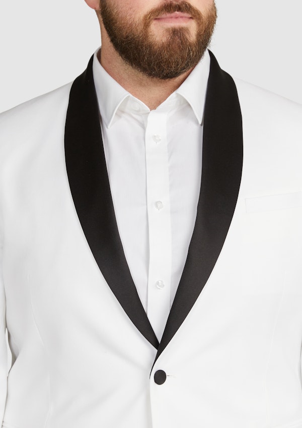 Ivory Pierce Tuxedo Suit Jacket