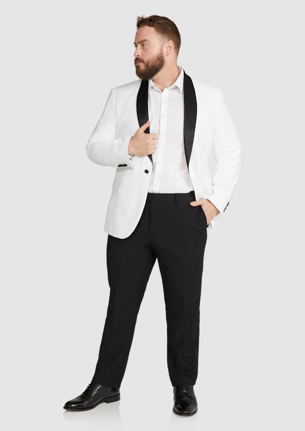 Ivory Pierce Tuxedo Suit Jacket