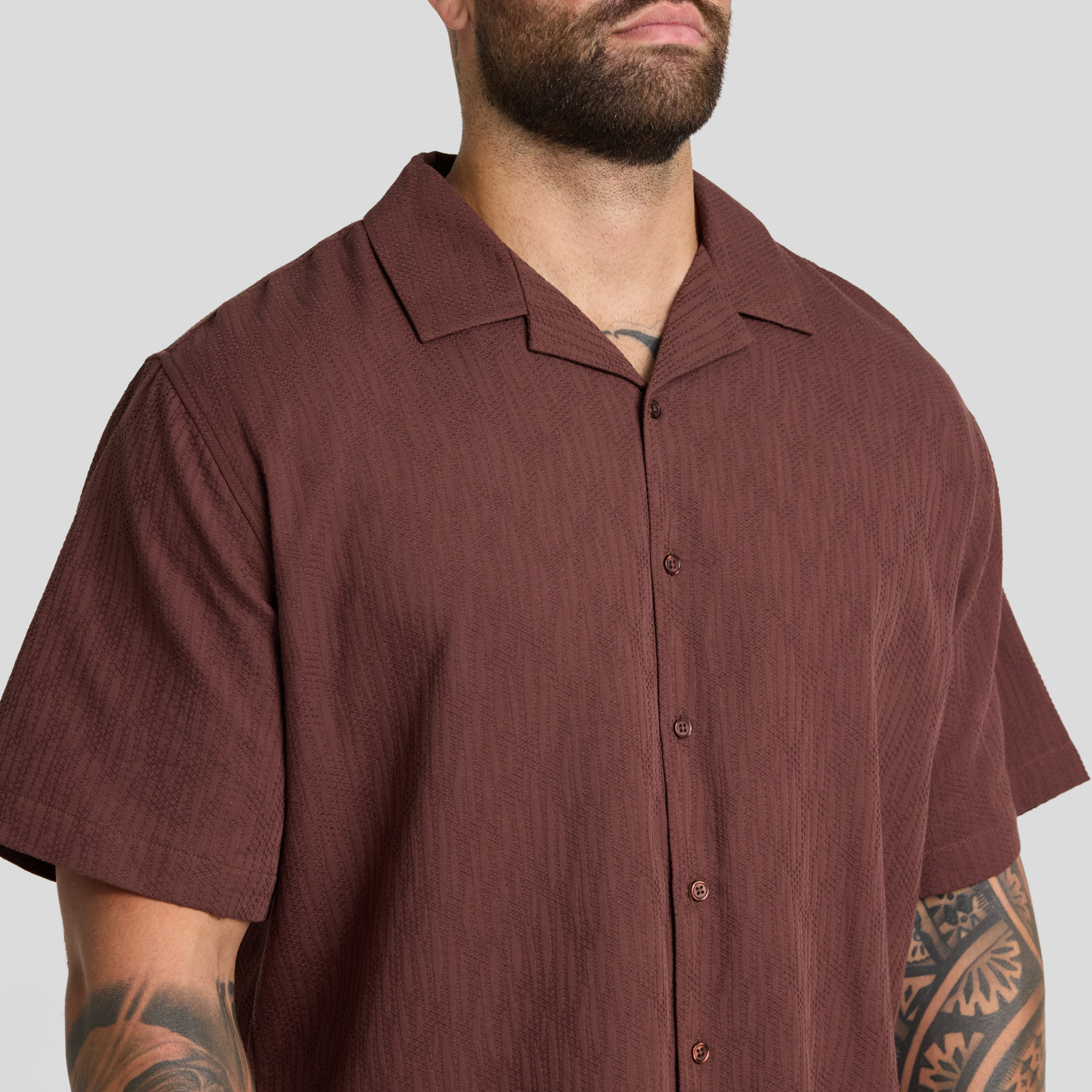 Brown Griffen Relaxed Fit Shirt