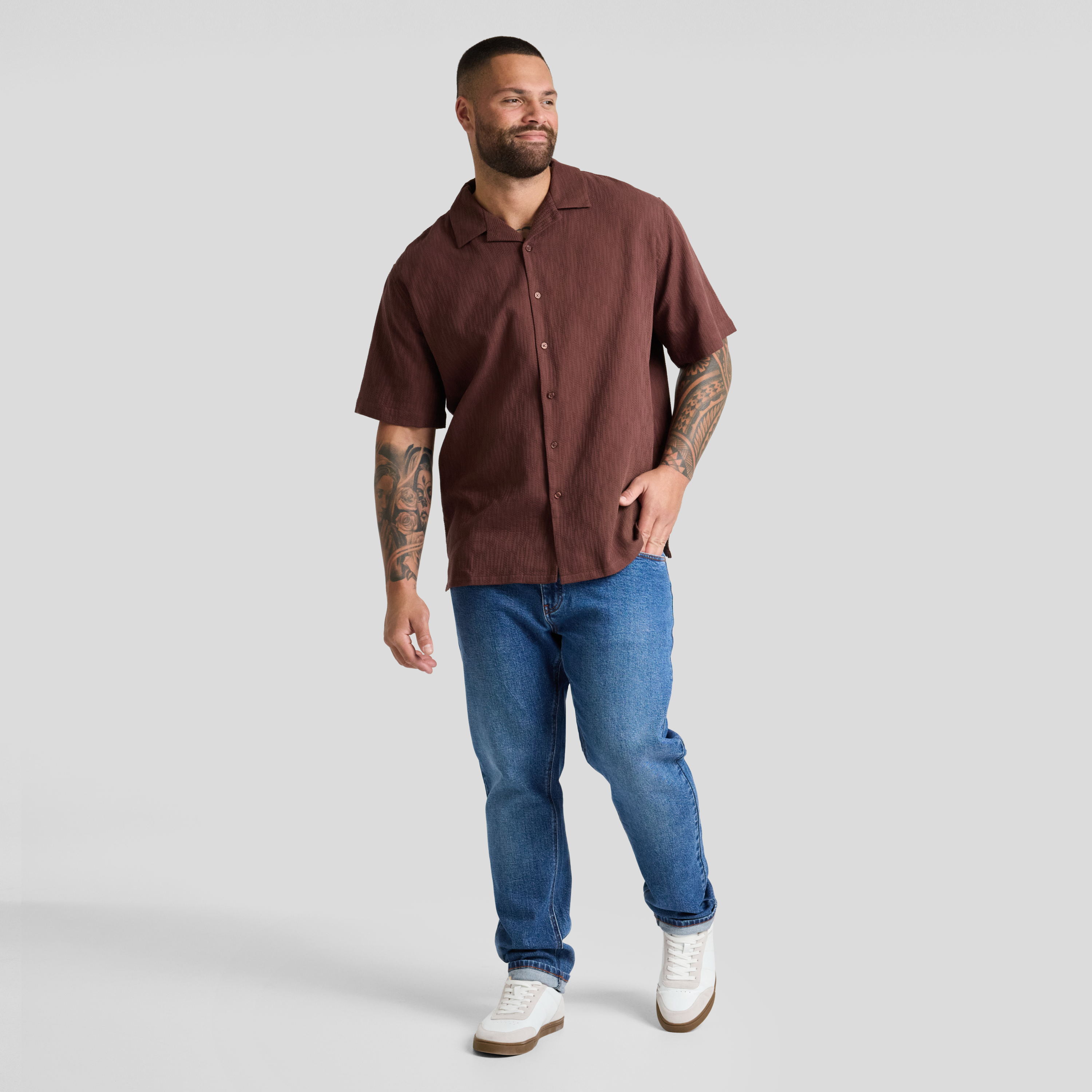 Brown Griffen Relaxed Fit Shirt