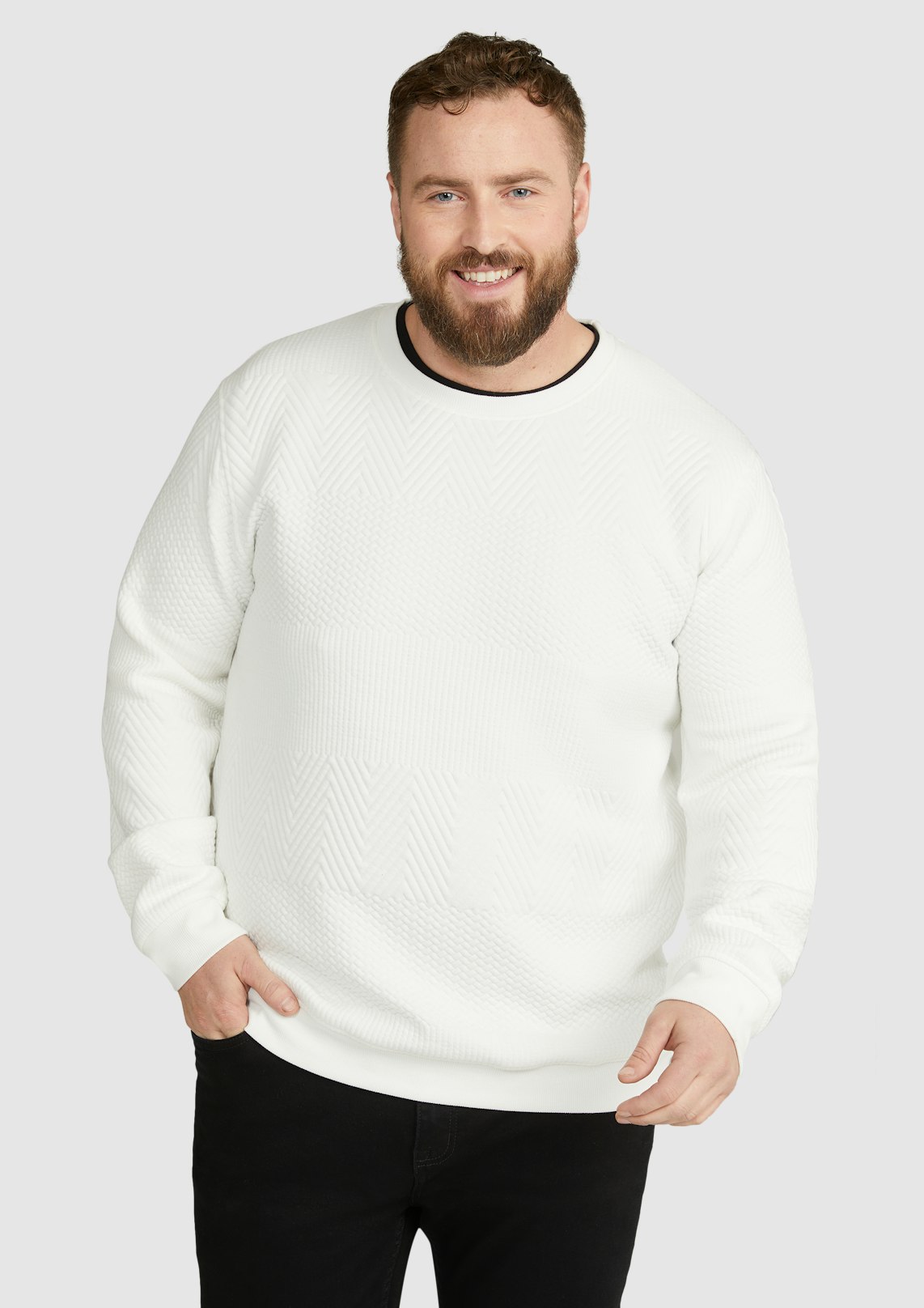 Bradley Jacquard Crew Sweat