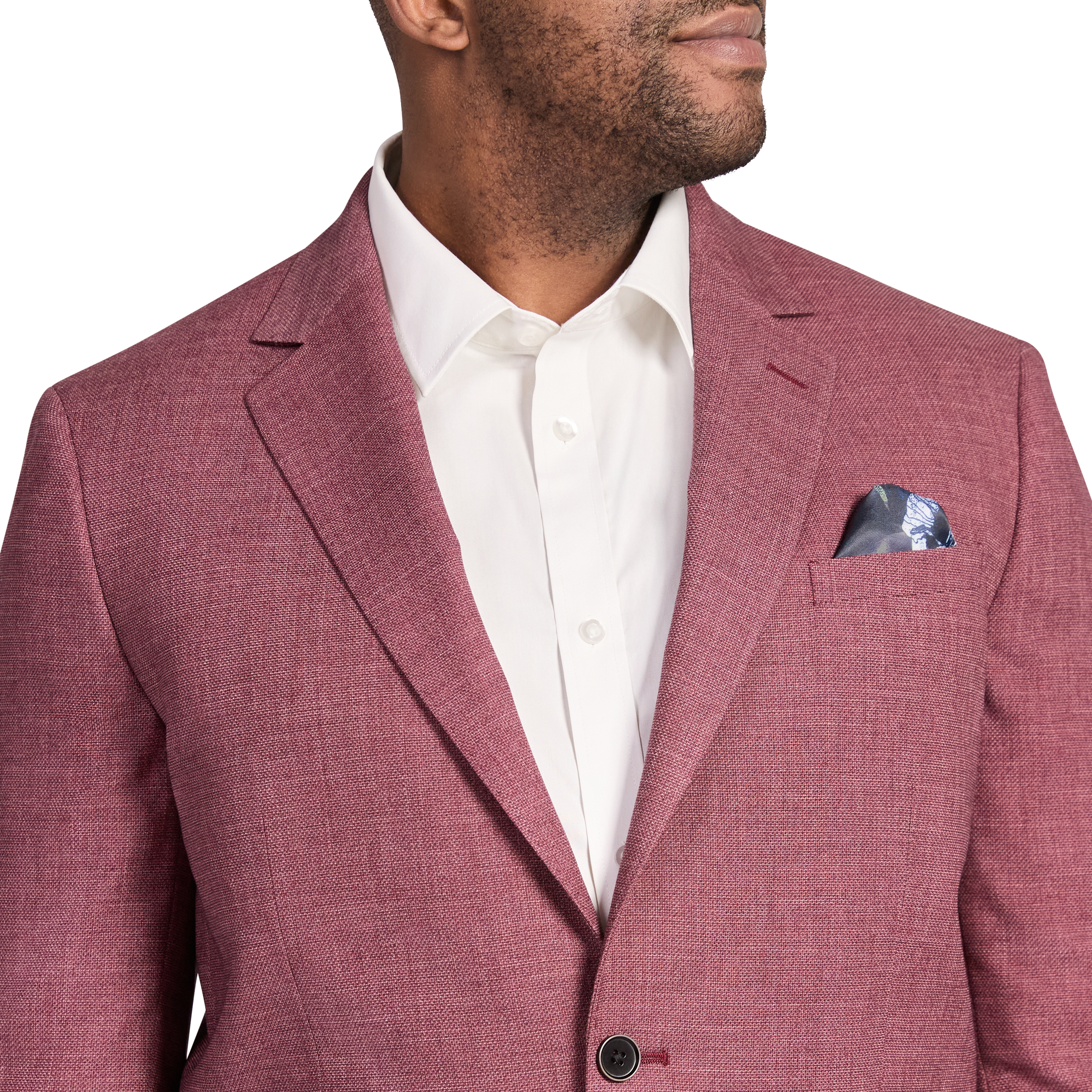 Raspberry Blake Textured Strech Blazer