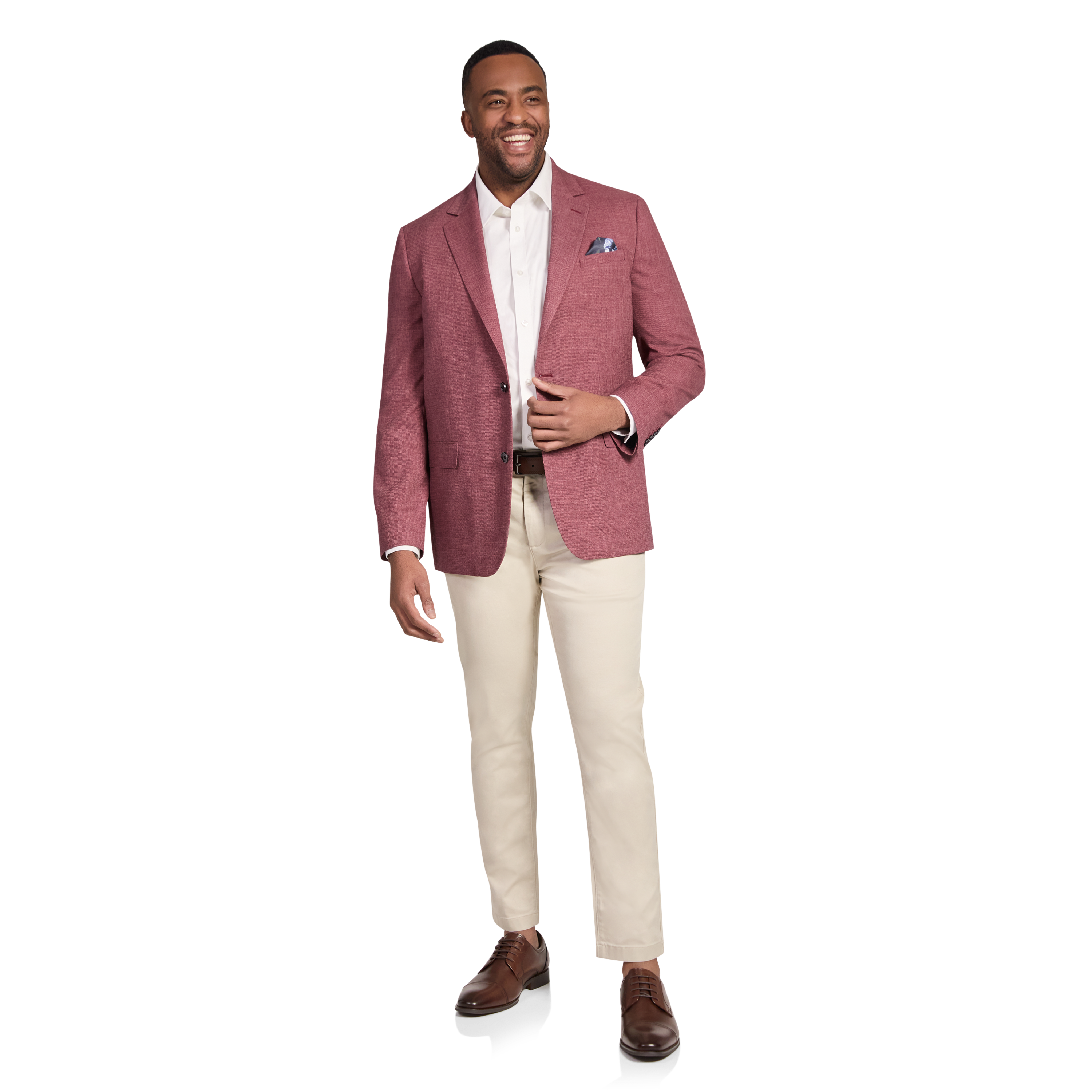 Raspberry Blake Textured Strech Blazer