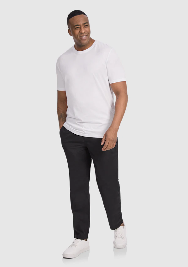 Black Salvador Linen Blend Pant