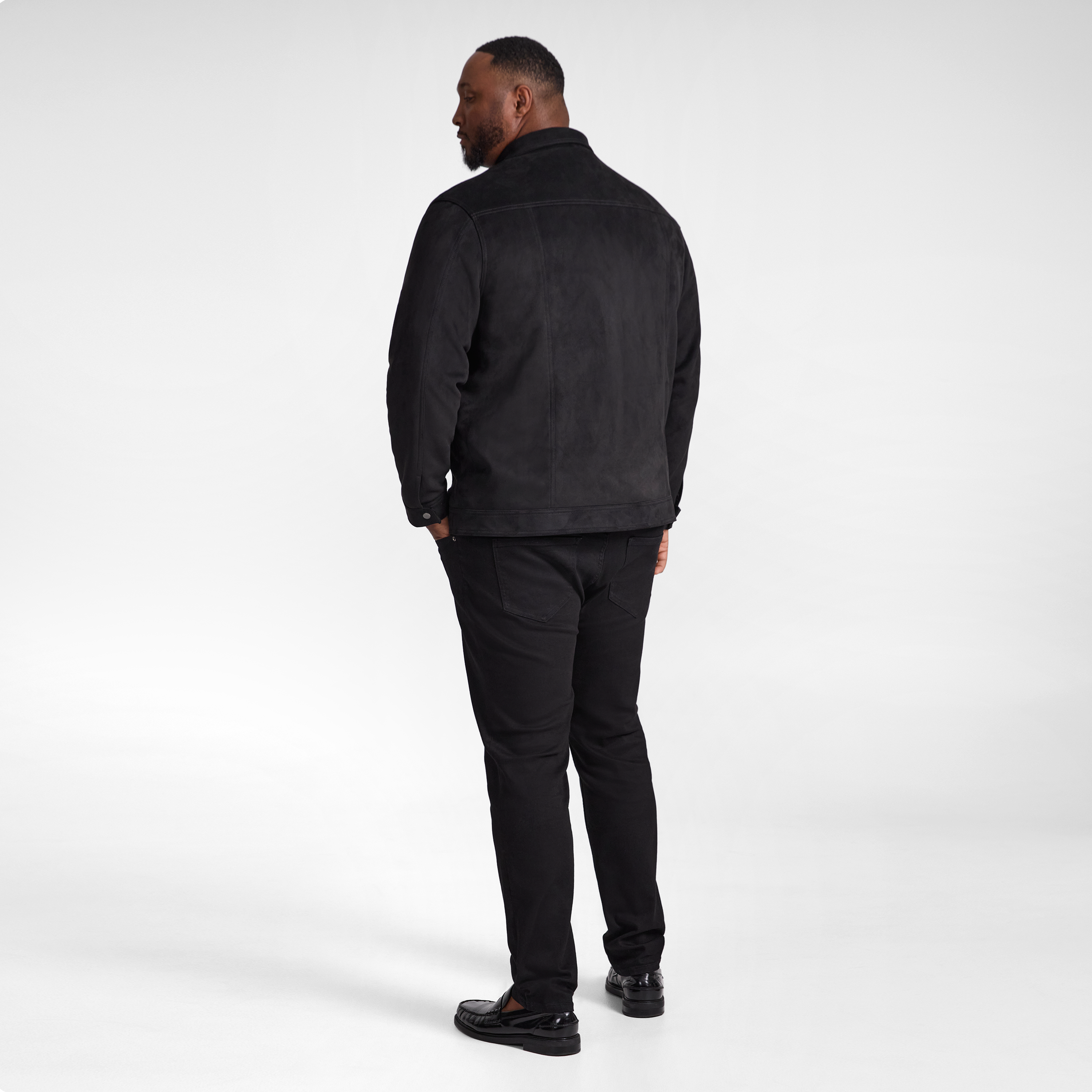 Black Affleck Suede Jacket