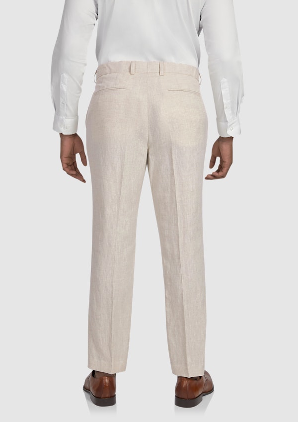 Natural Jude Linen Slim Pant