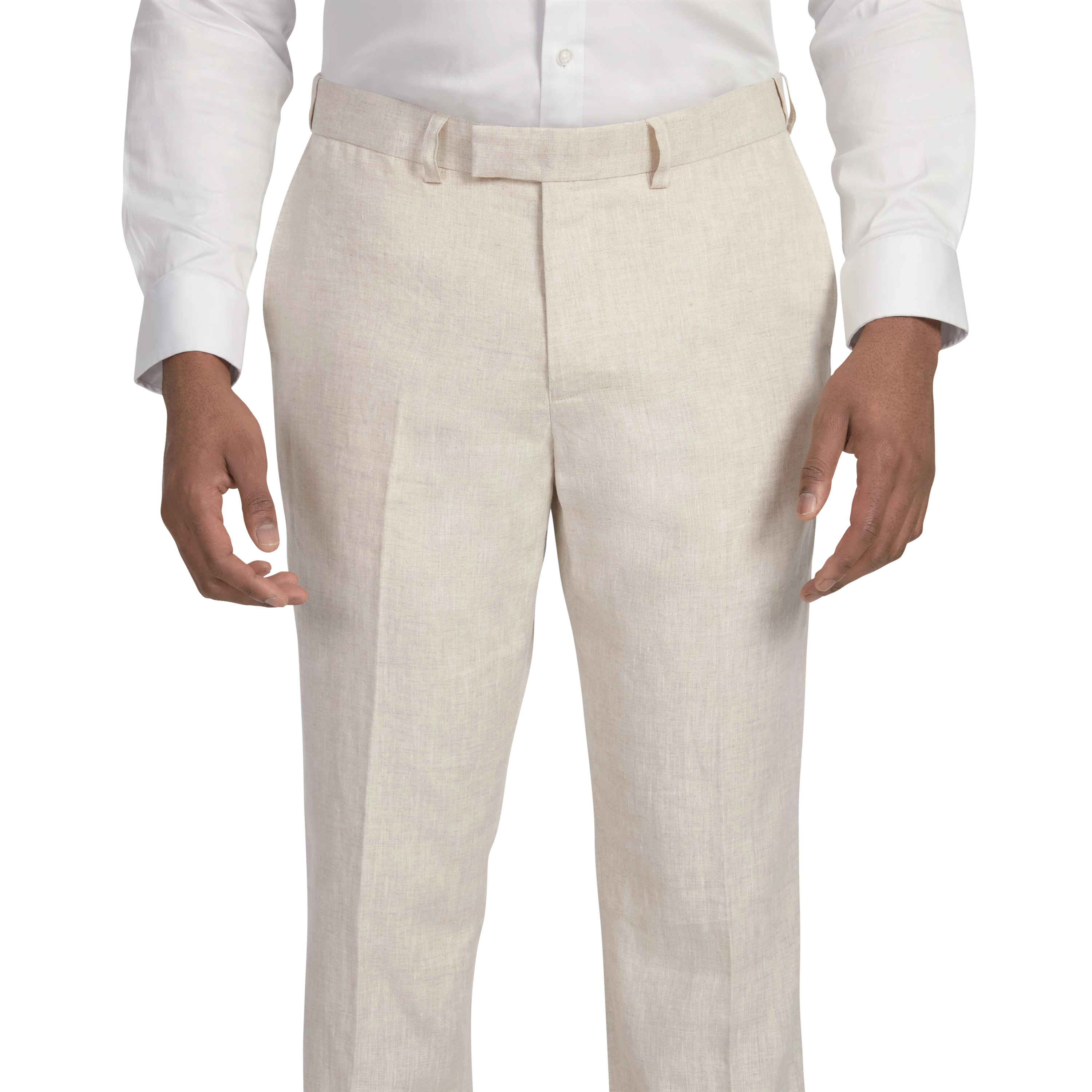 Natural Jude Linen Slim Pant