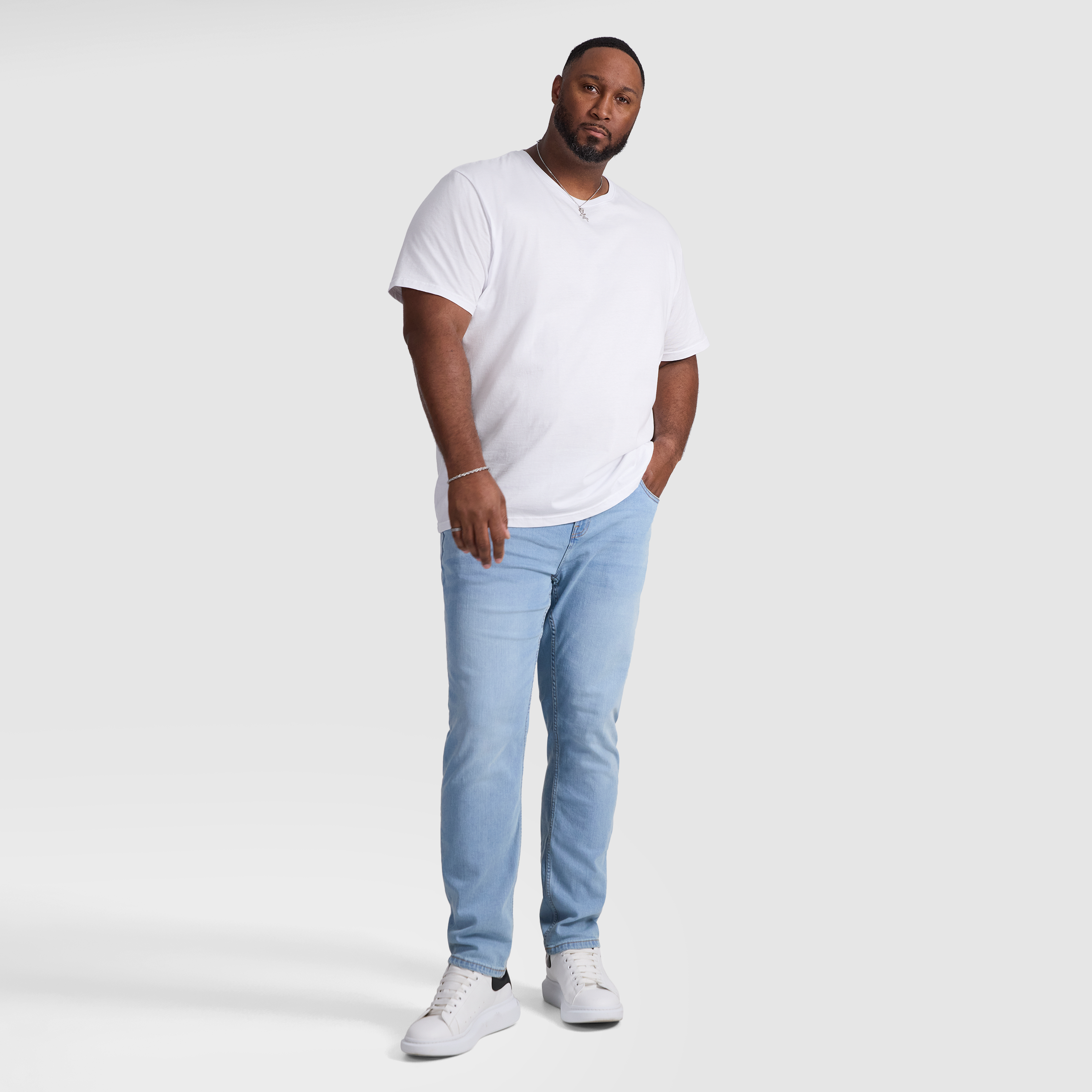 Light Wash Ronnie Tapered Fit Jean