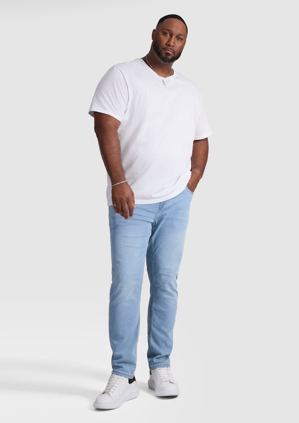 Light Wash Ronnie Tapered Fit Jean